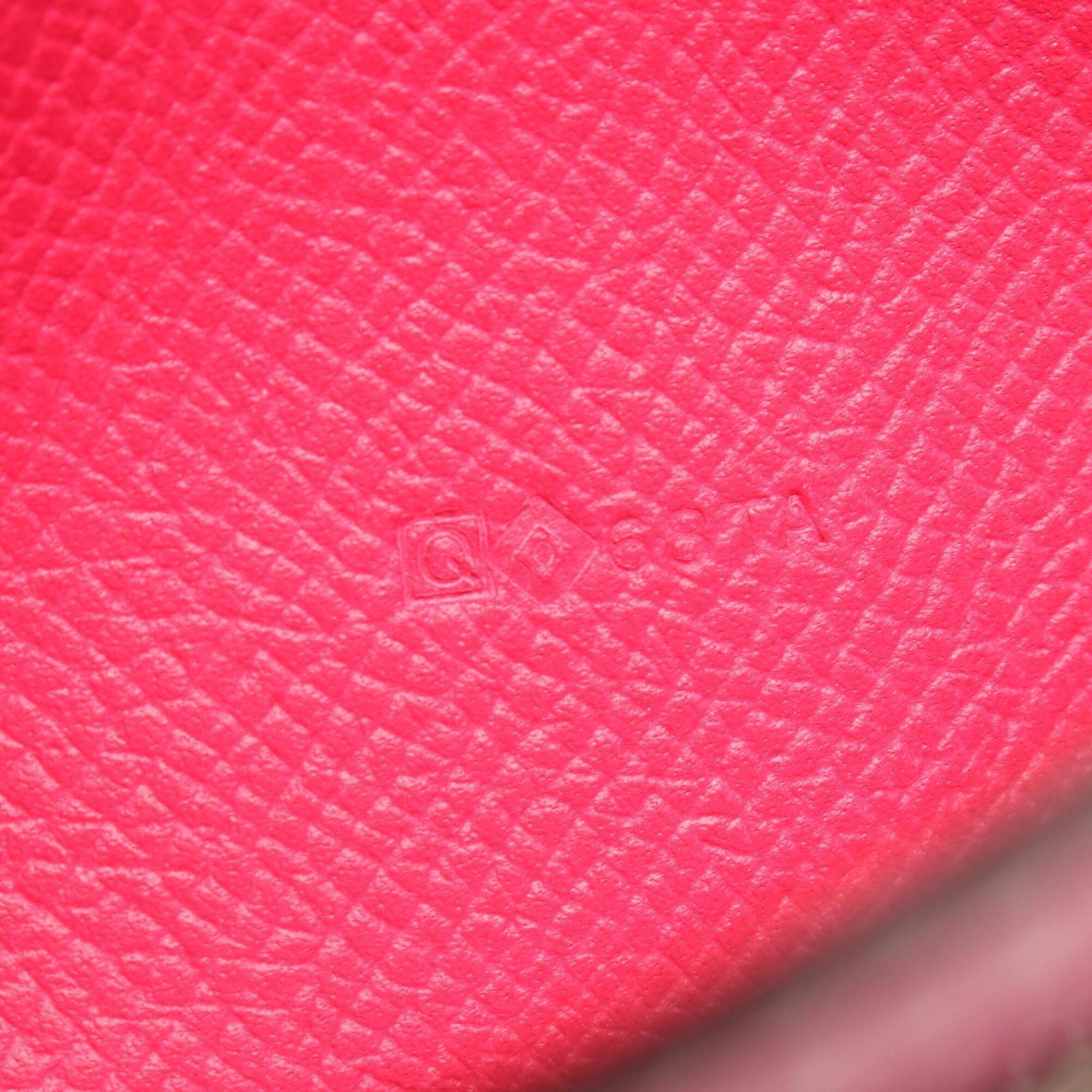 Hermes Pink Rose Tyrien Epsom Leather Long Wallet (Bi-Fold) (Pre-Owned)