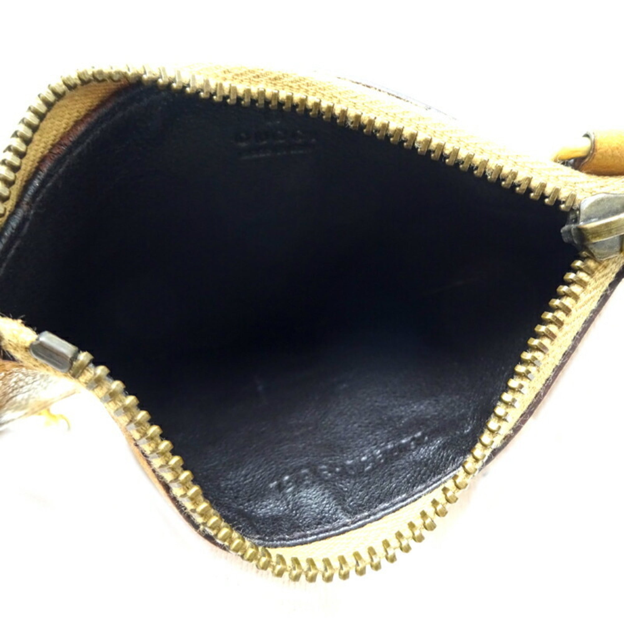 Gucci Brown Camel Leather Coin Purse/Coin Case (Pre-Owned)