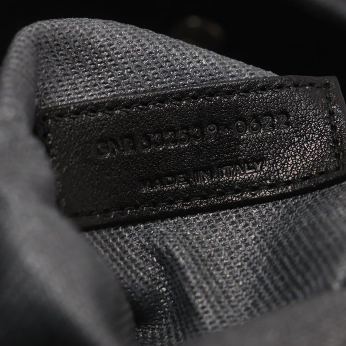 Saint Laurent Black Dark Gray Canvas Leather Tote Bag (Pre-Owned)