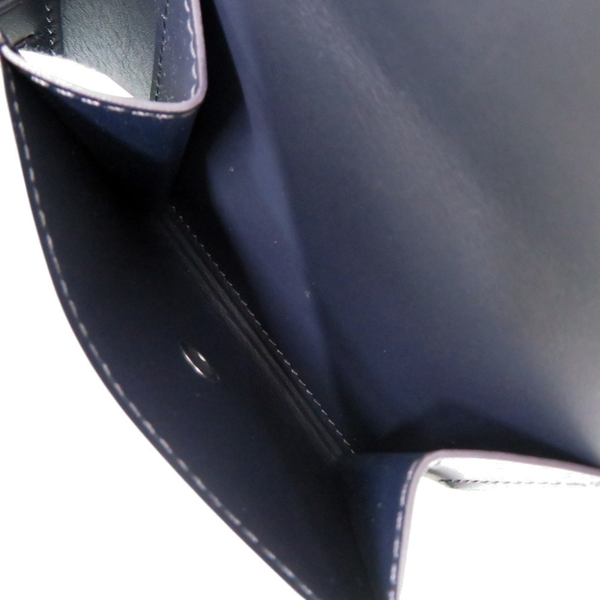 Louis Vuitton Navy Leather Wallet (Bi-Fold) (Pre-Owned)
