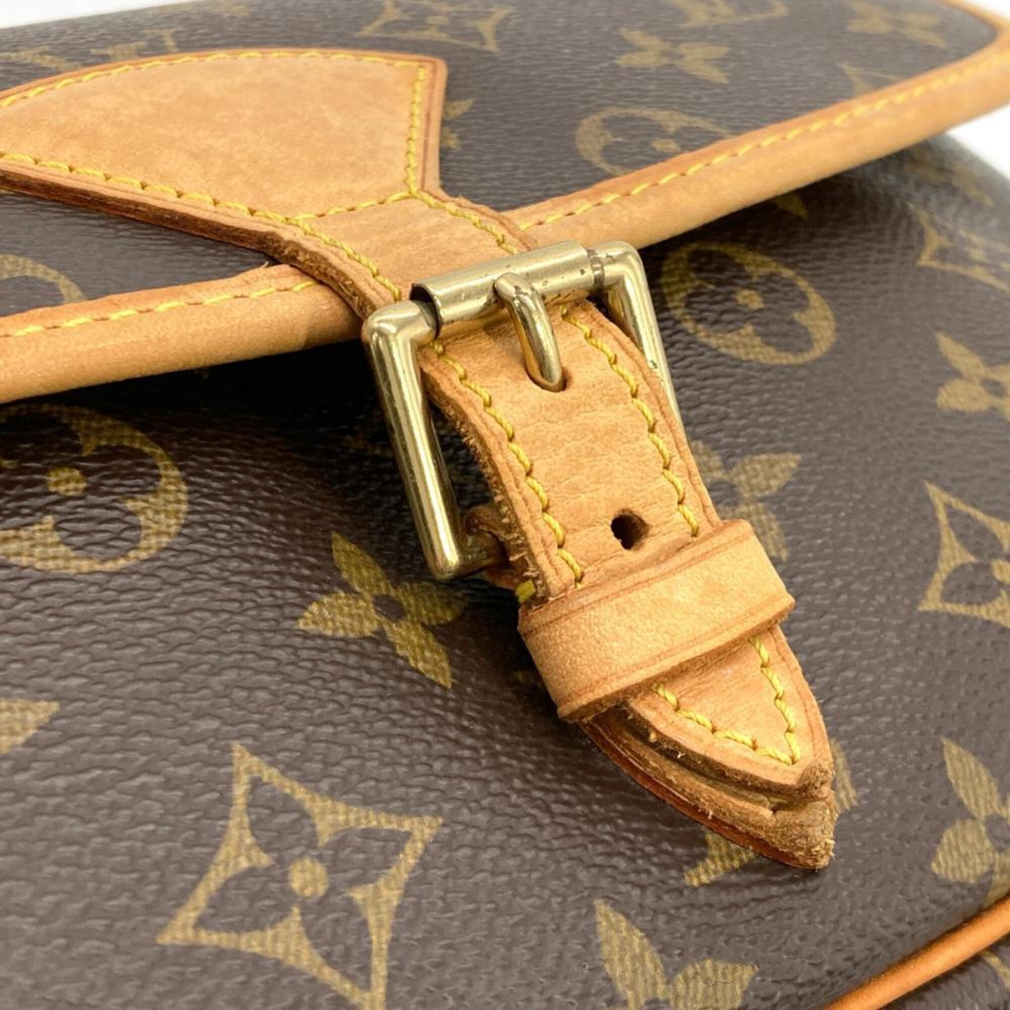 Louis Vuitton Brown Monogram Canvas Shoulder Bag (Pre-Owned)