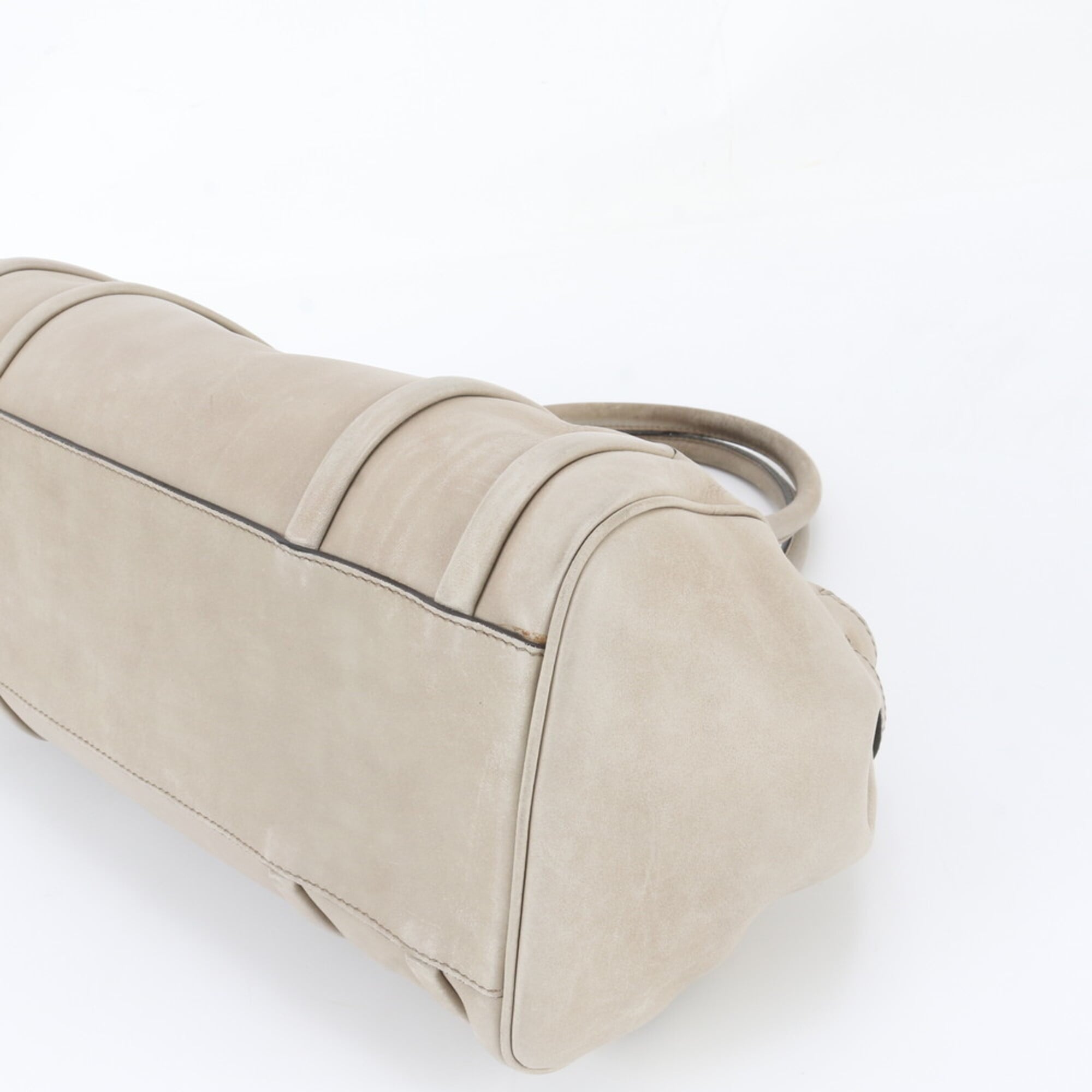 Celine Ivory Leather Handbag Shoulder Bag Tote Bag (Pre-Owned)
