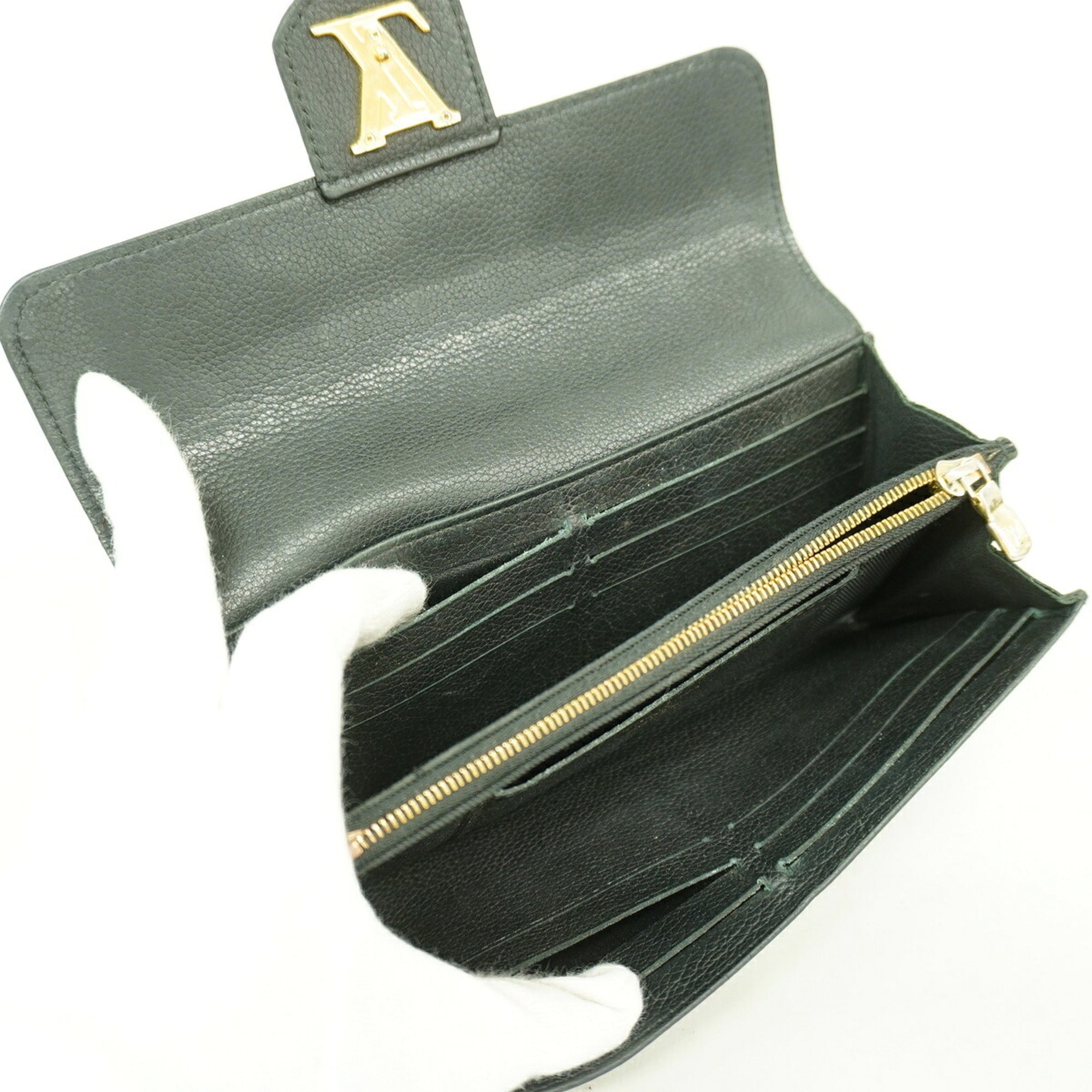 Louis Vuitton Noir Long Wallet (Bi-Fold) (Pre-Owned)