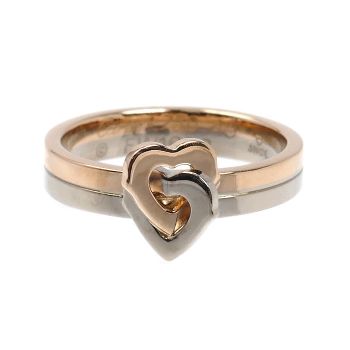 Cartier Pink Gold (18K) White Gold (18K) Band Ring (Pre-Owned)