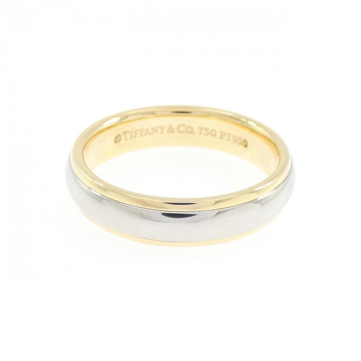 Tiffany Yellow Gold (18K) Platinum 950 Band Ring (Pre-Owned)