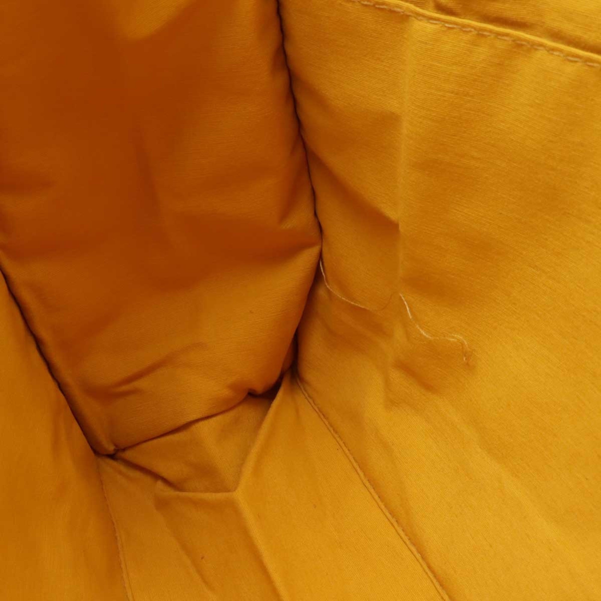 Hermes Beige Yellow Canvas Clutch Bag Pouch (Pre-Owned)