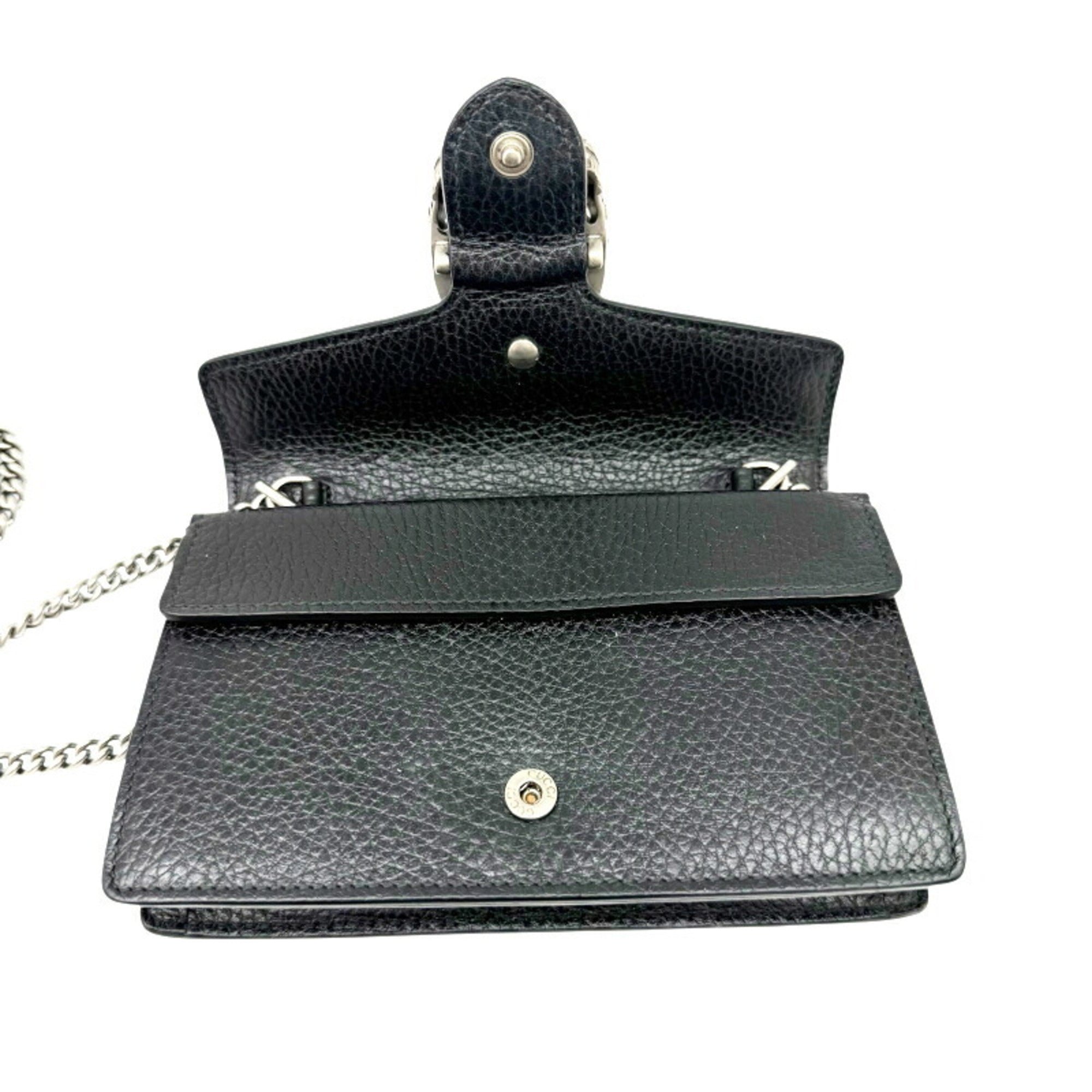 Gucci Black Leather Shoulder Bag (Pre-Owned)
