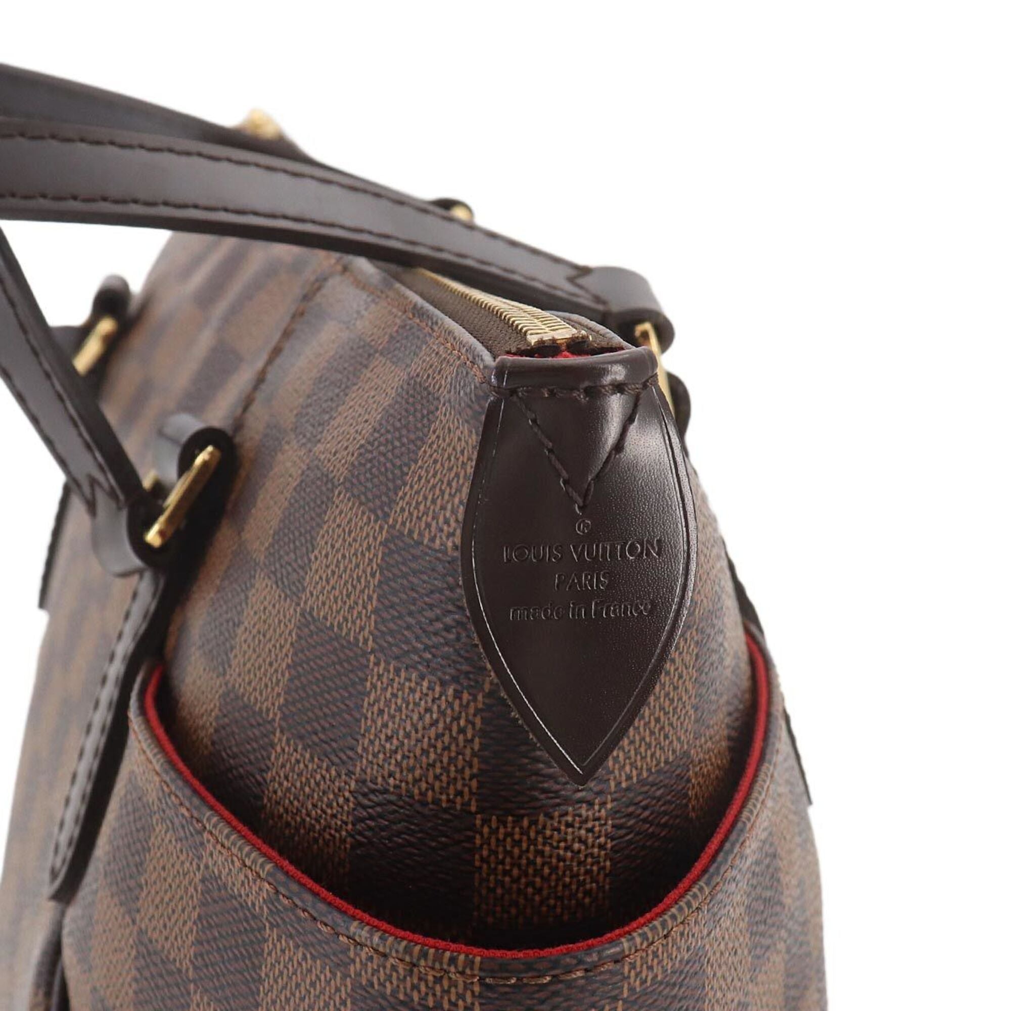 Louis Vuitton Brown Damier Canvas Ebene Damier Canvas Handbag Tote Bag (Pre-Owned)