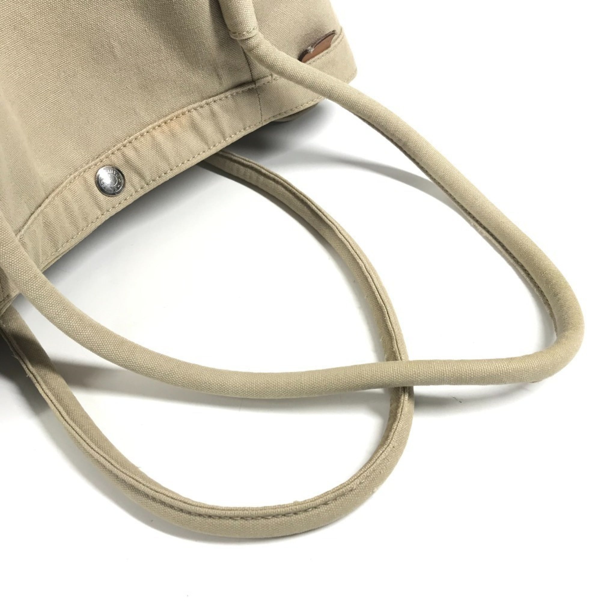 Hermes Beige Handbag Pouch Tote Bag (Pre-Owned)