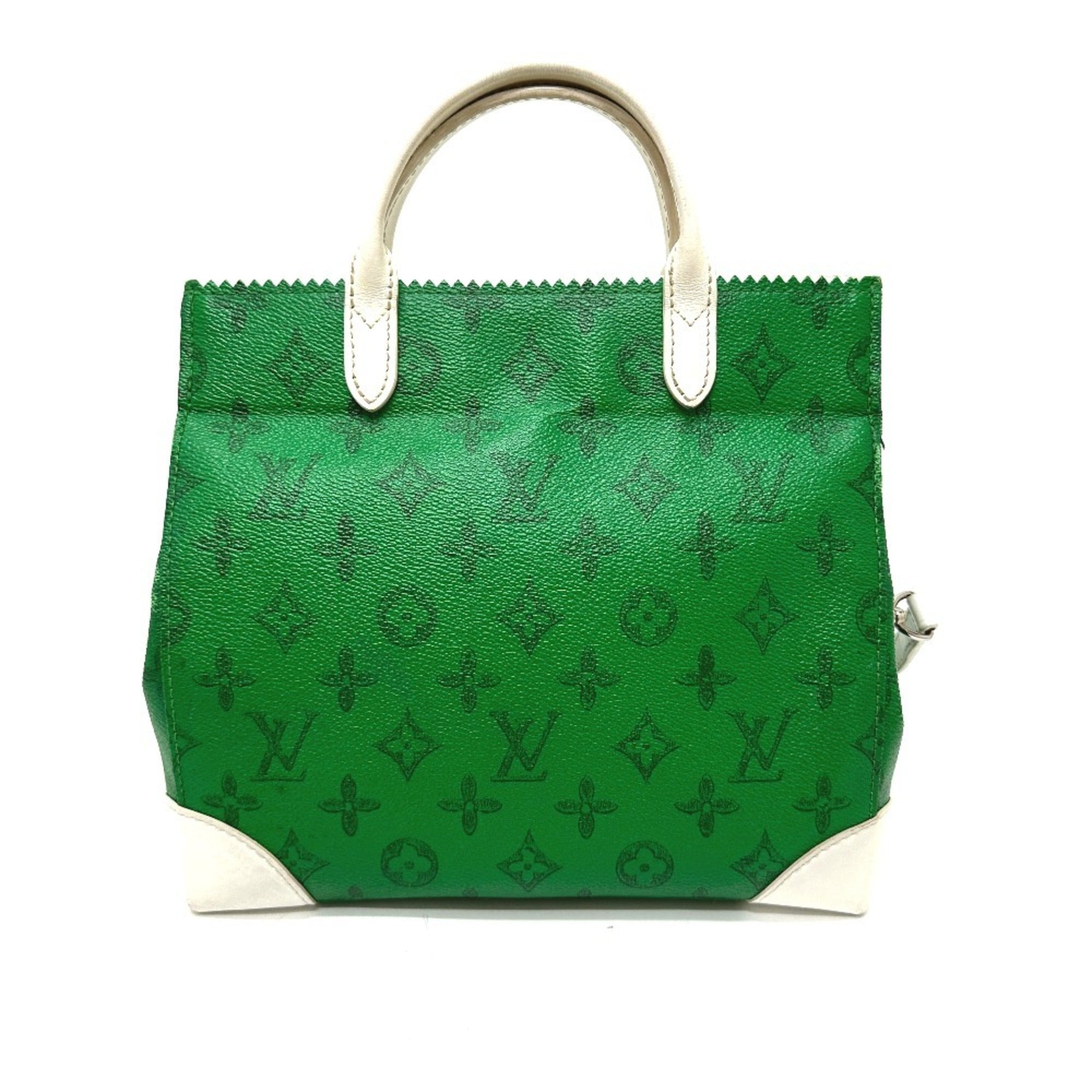 Louis Vuitton Green Monogram Handbag (Pre-Owned)