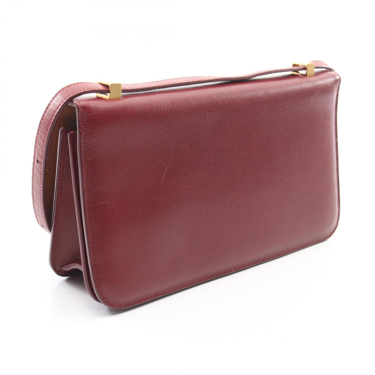 Bottega Veneta Bordeaux Leather Handbag Shoulder Bag (Pre-Owned)