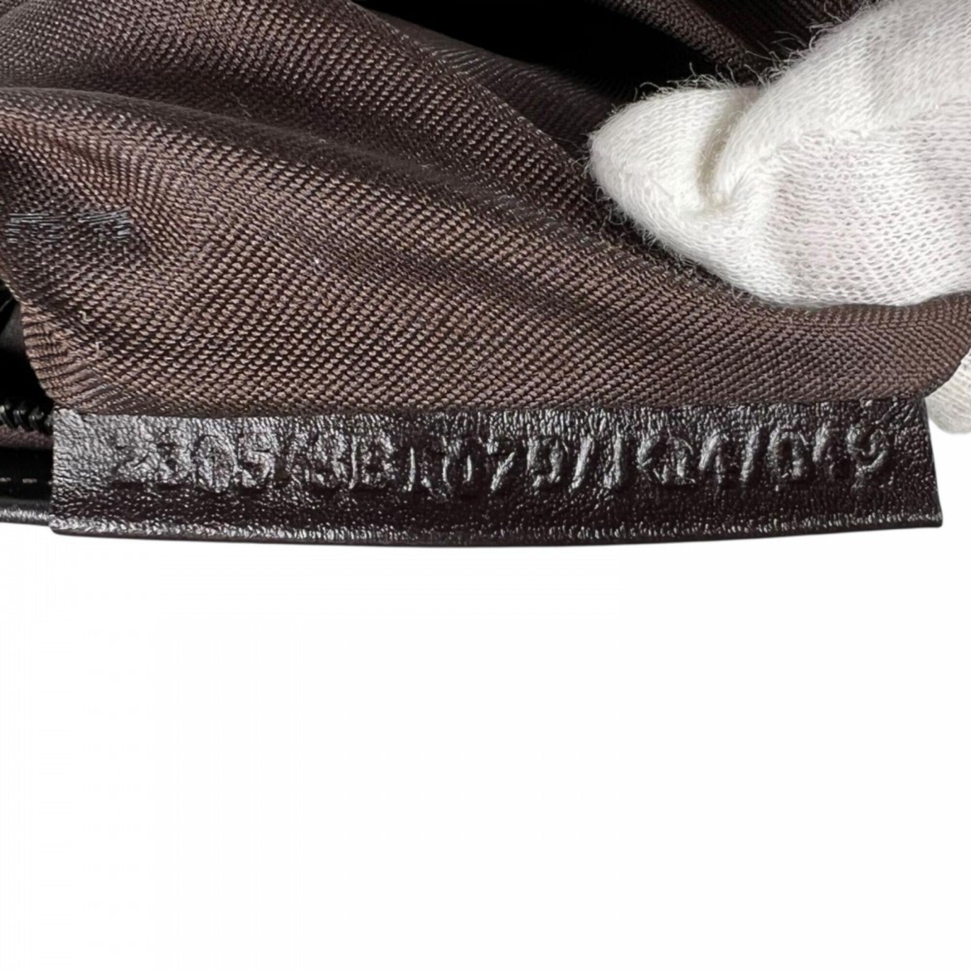 Fendi Brown Canvas Leather Shoulder Bag (Pre-Owned)