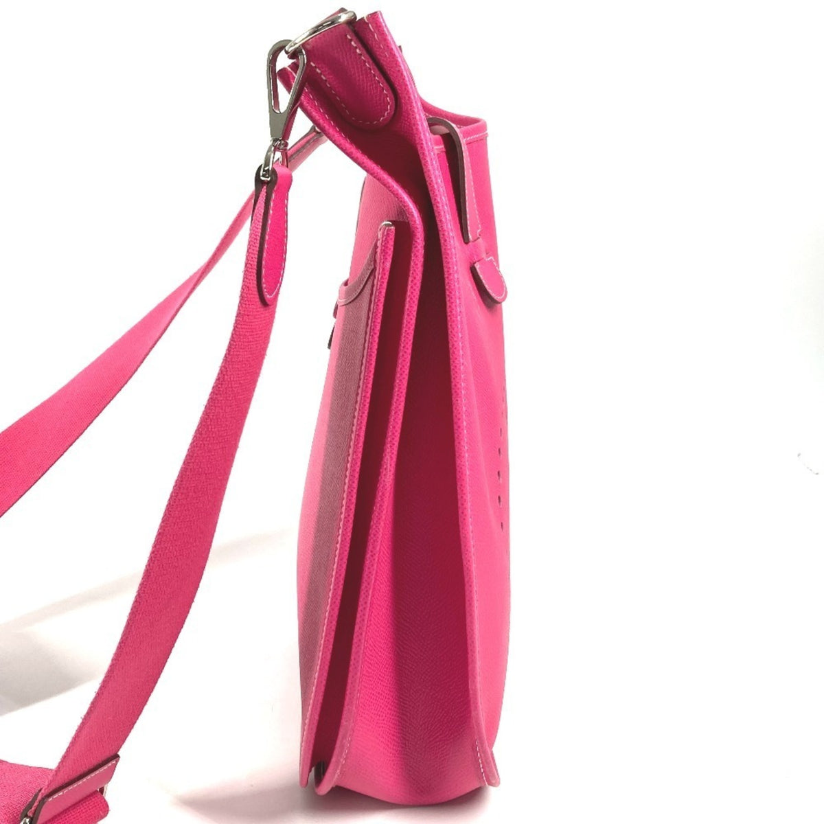 Hermes Pink Rose Tyrien Epsom Leather Pochette Shoulder Bag (Pre-Owned)