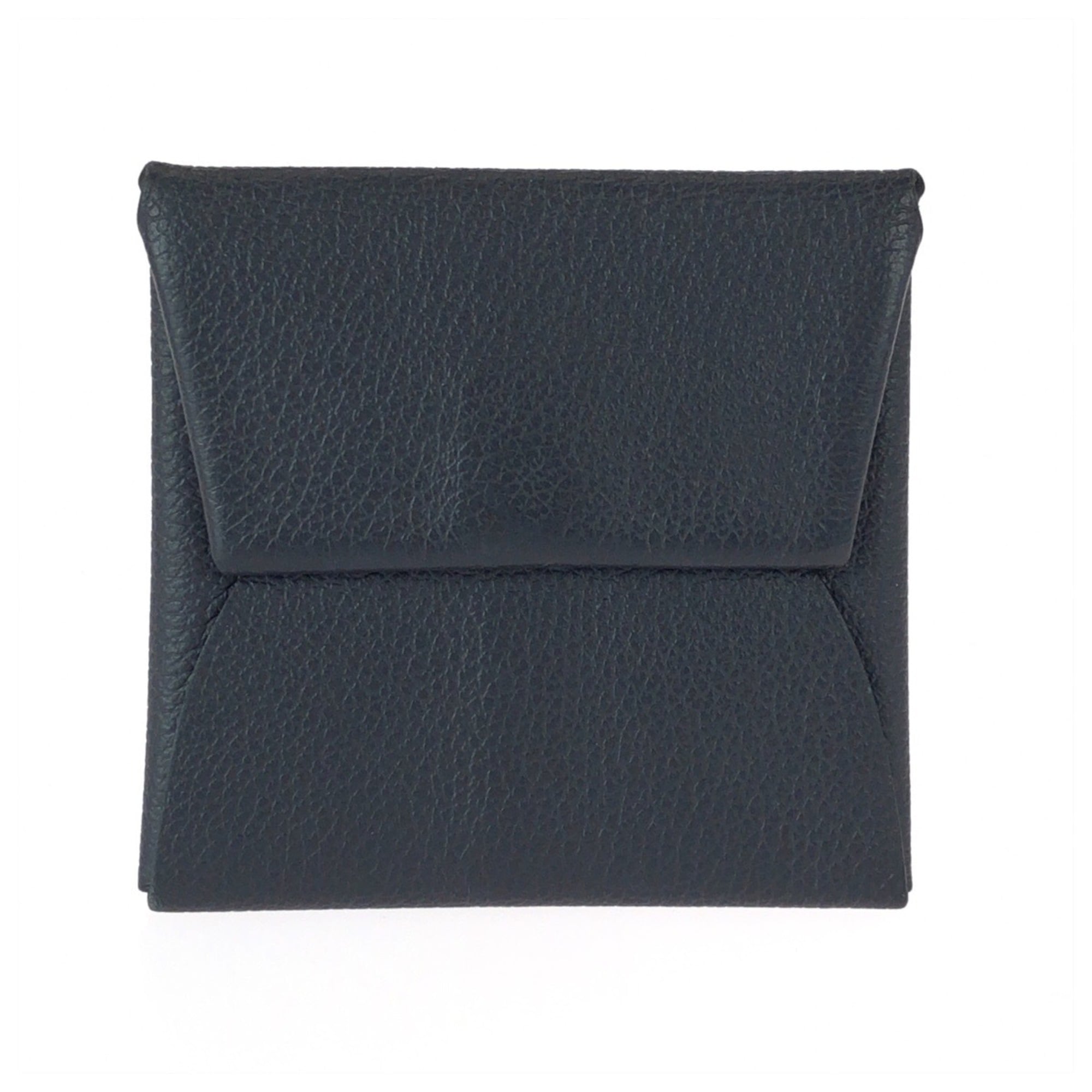 Hermes Black Leather Coin Purse/Coin Case (Pre-Owned)