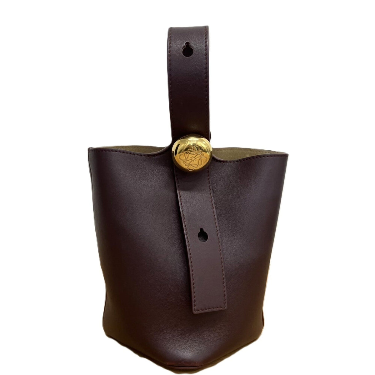 Loewe Dark Brown Leather Handbag (Pre-Owned)