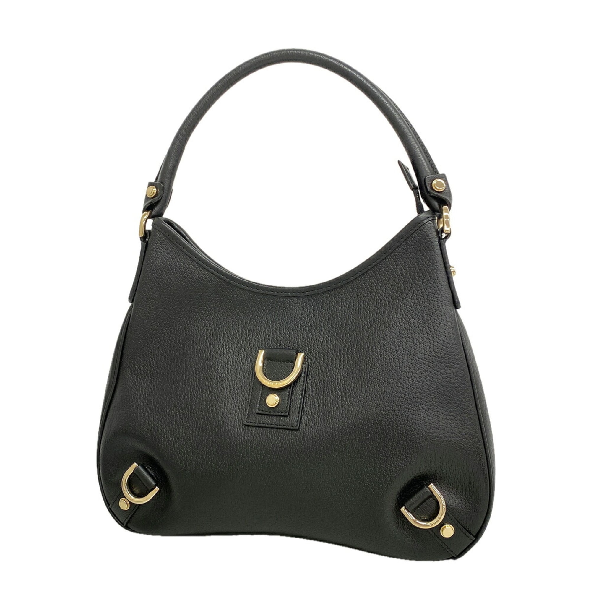 Gucci Black Leather Shoulder Bag (Pre-Owned)