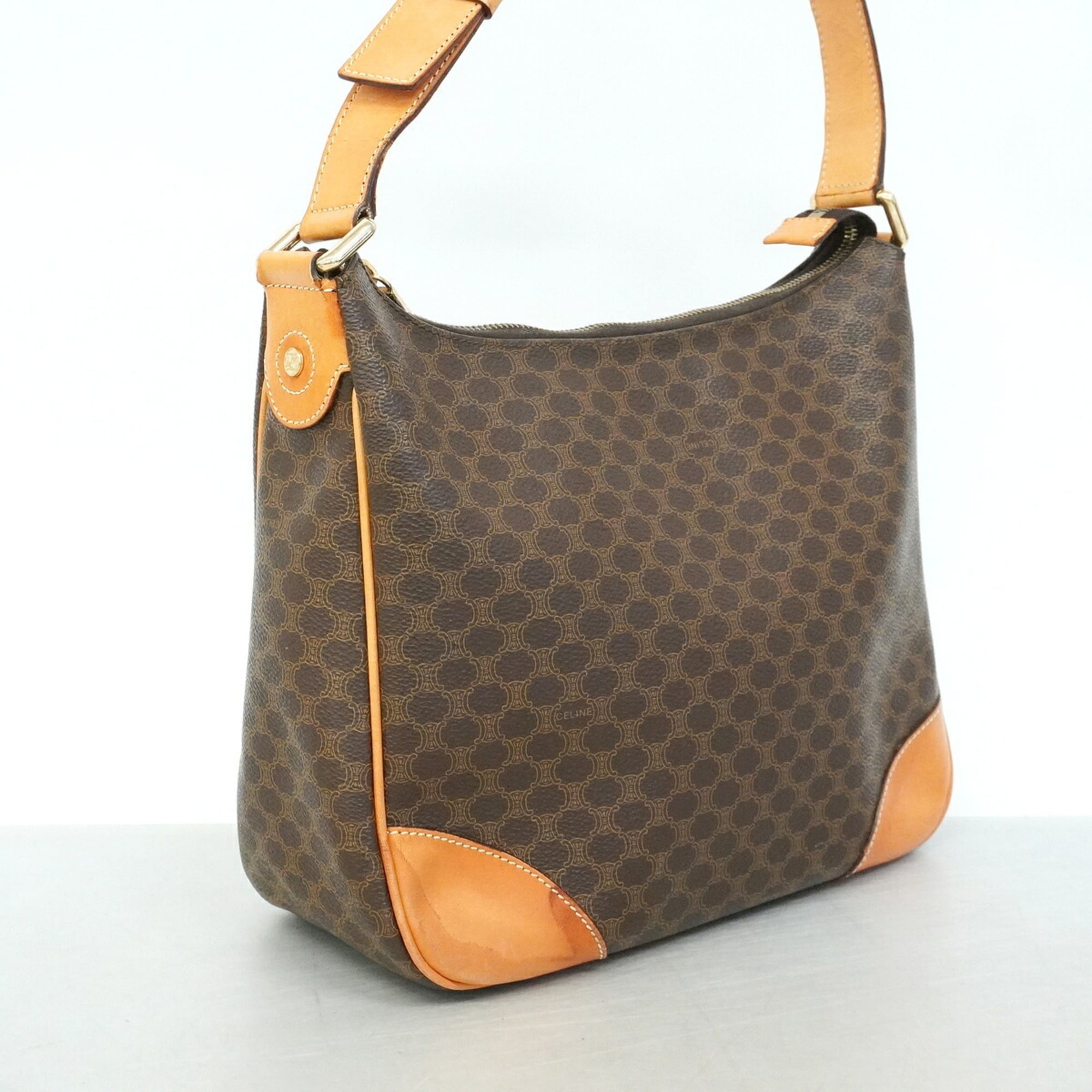 Celine Brown Pvc Shoulder Bag (Pre-Owned)