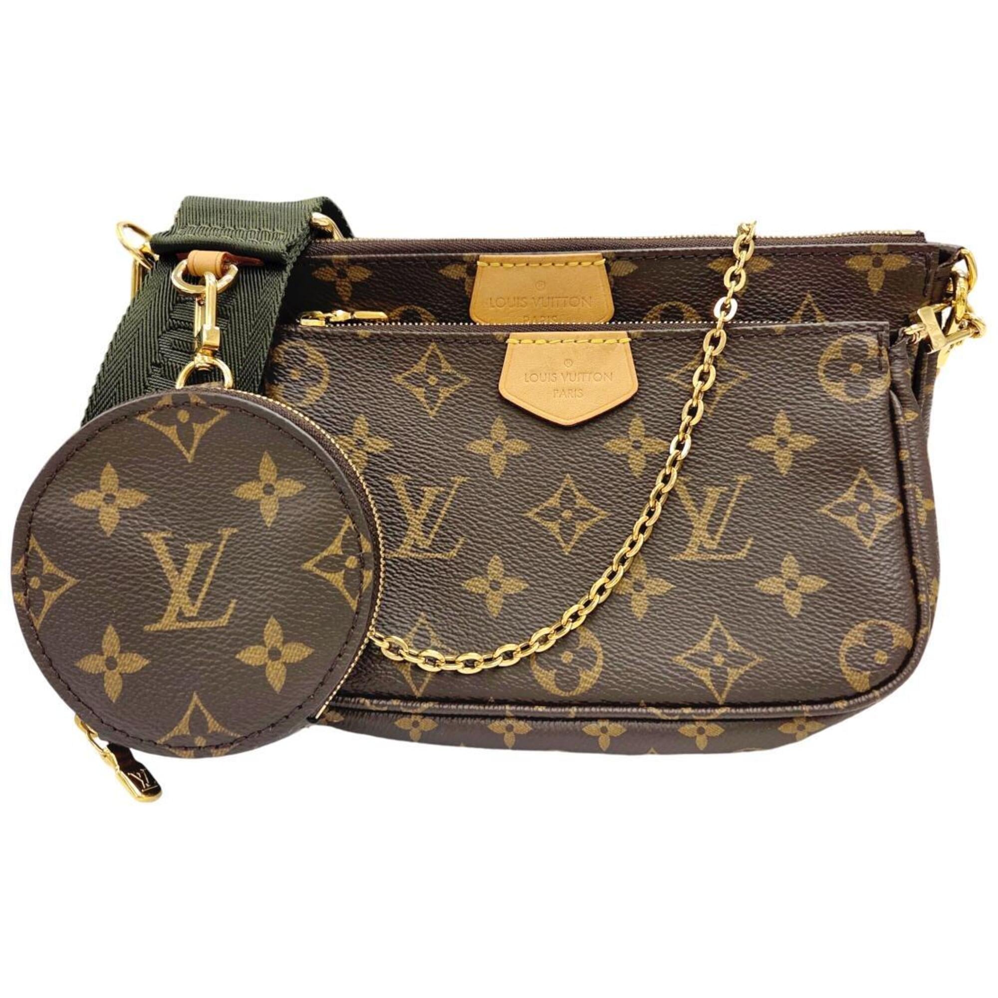Louis Vuitton Brown Monogram Pochette Pouch Shoulder Bag (Pre-Owned)