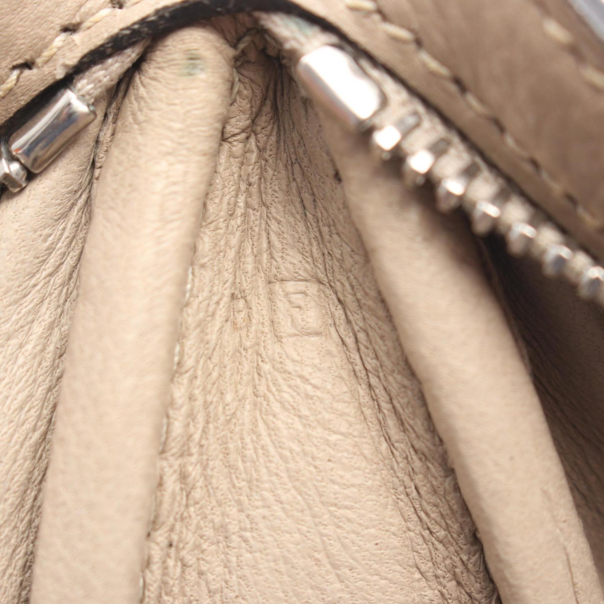 Hermes Beige Togo Leather Handbag Shoulder Bag (Pre-Owned)