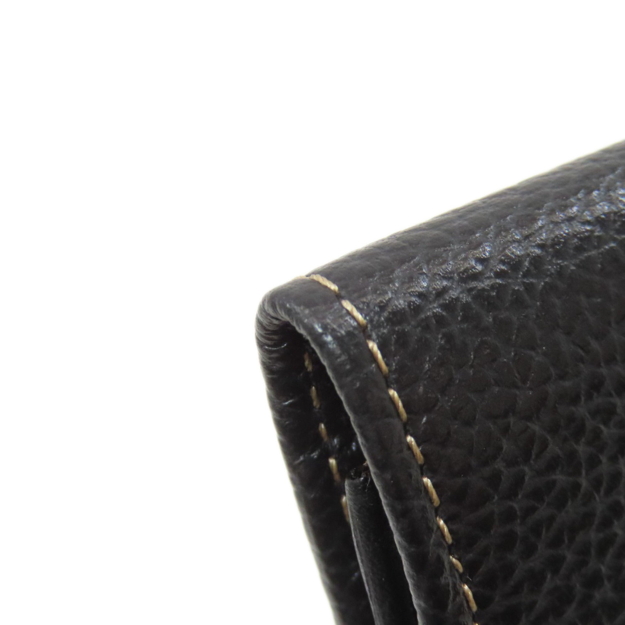Dunhill Black Leather Long Bill Wallet (Bi-Fold) (Pre-Owned)
