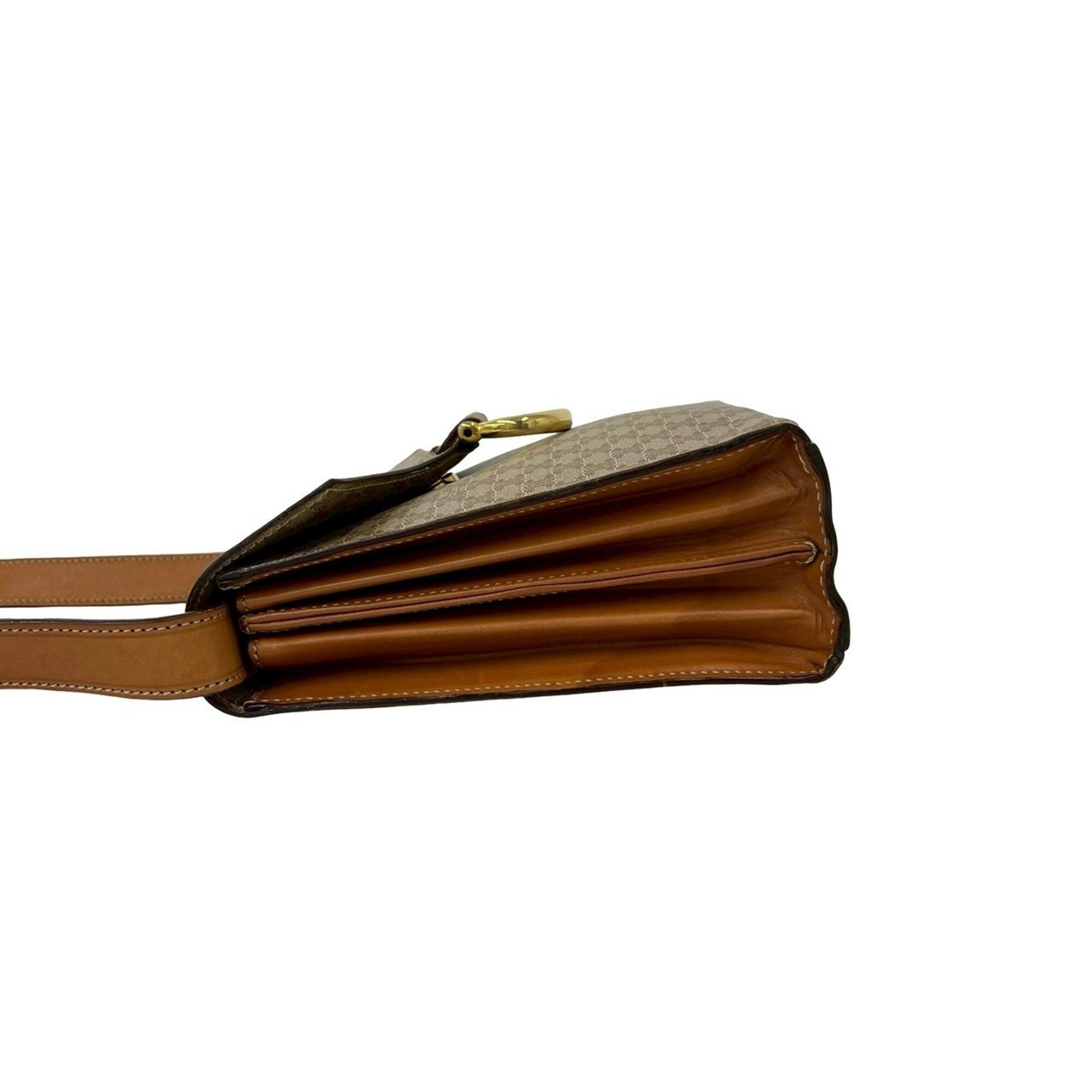 Celine Brown Leather Pvc Pochette Shoulder Bag (Pre-Owned)