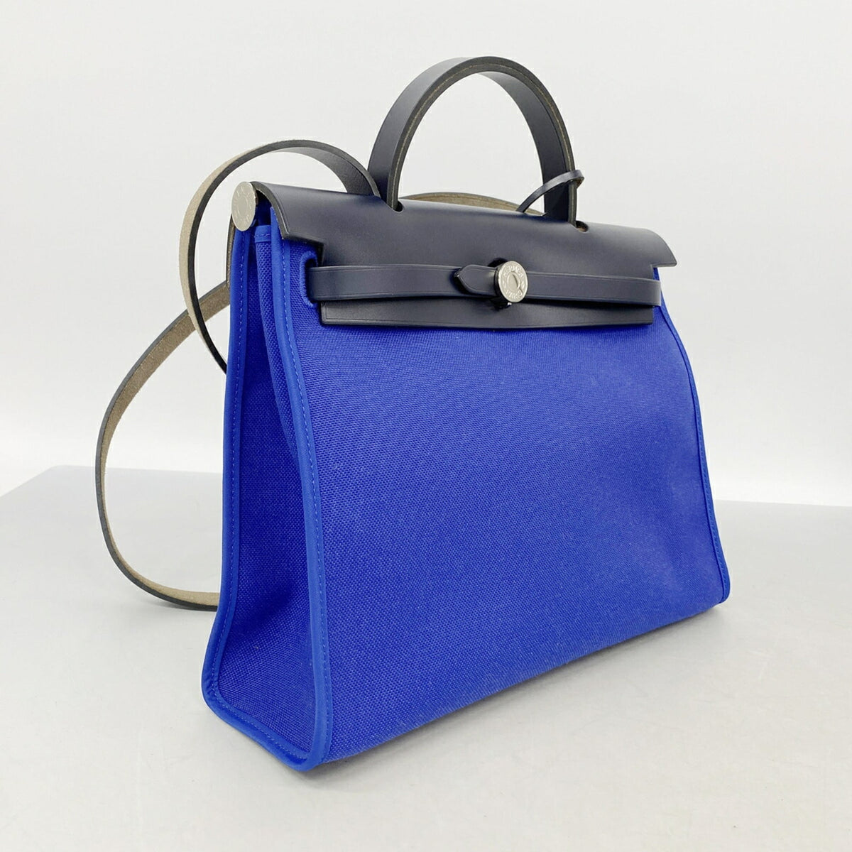 Hermes Black Blue Handbag (Pre-Owned)