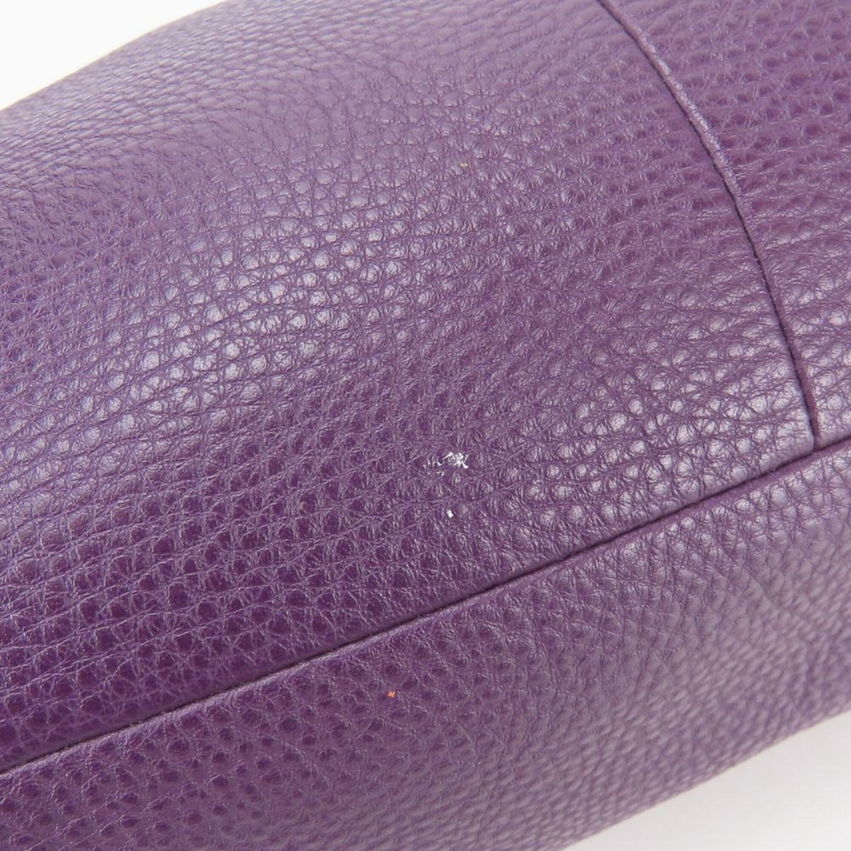 Coach Purple Leather Tote Bag (Pre-Owned)