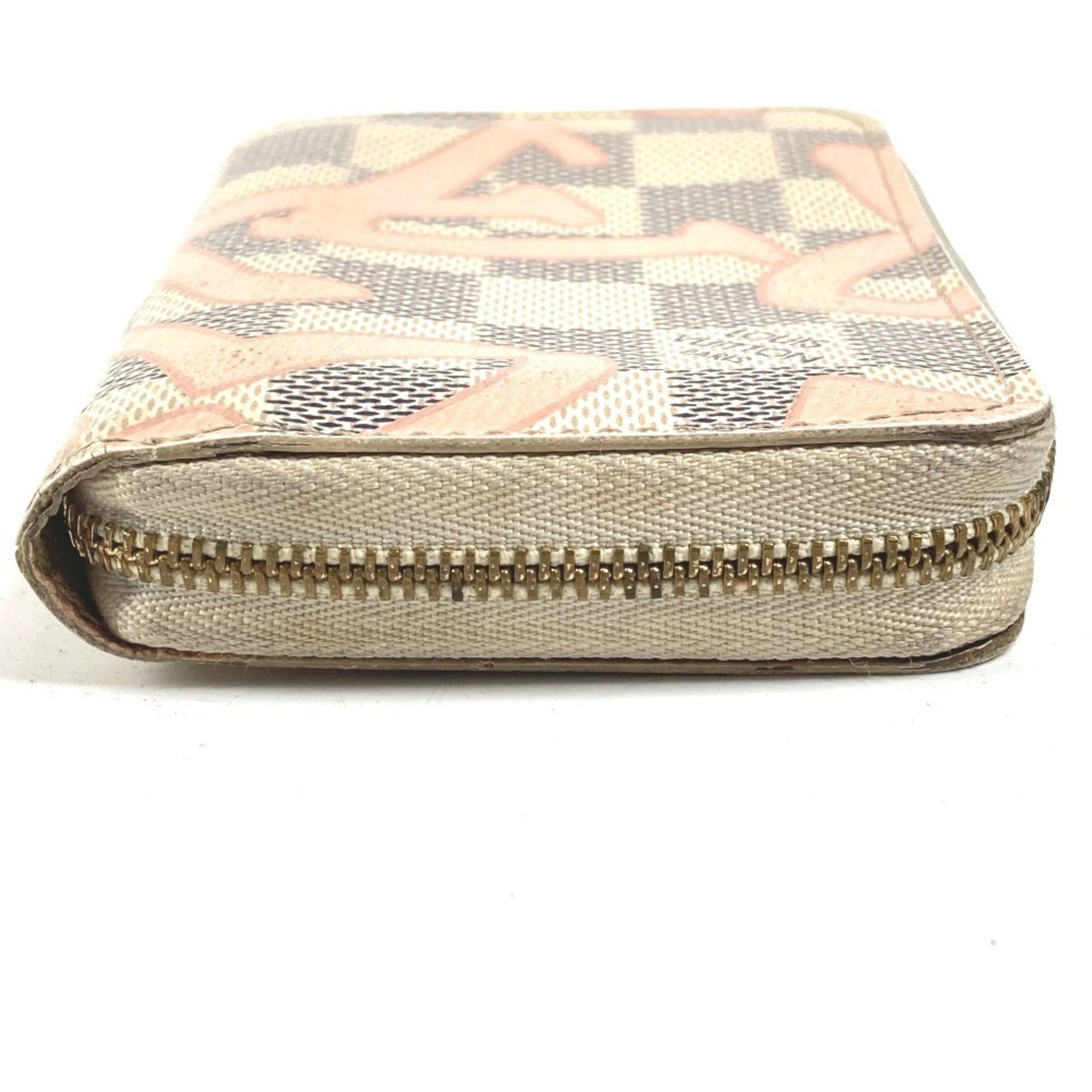 Louis Vuitton Damier Azur Pink White Damier Azur Coin Purse/Coin Case (Pre-Owned)