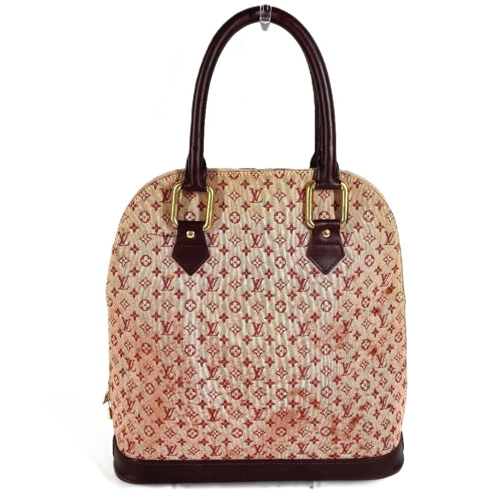Louis Vuitton Cerise Red Color Monogram Mini Handbag Tote Bag (Pre-Owned)