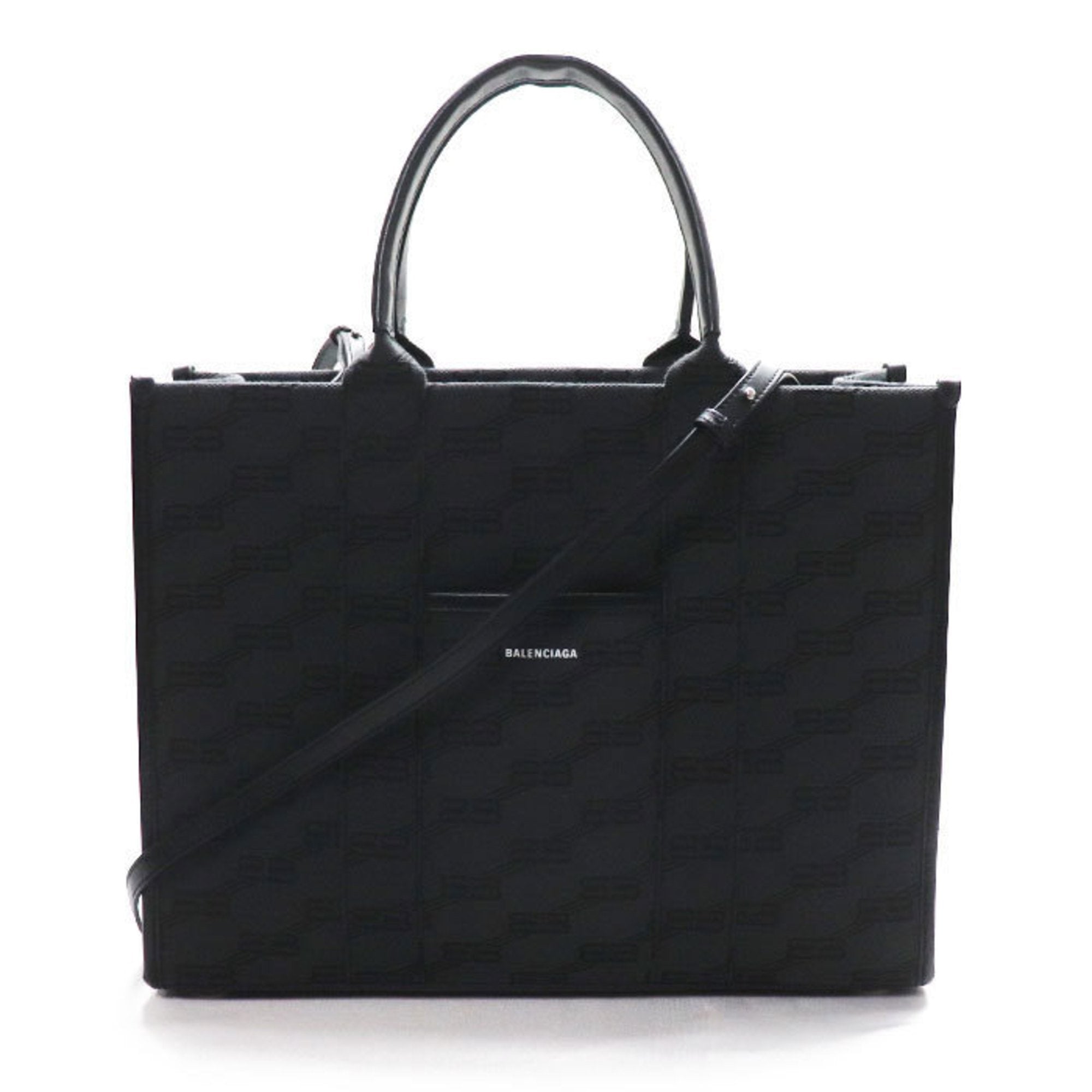 Balenciaga Black Leather Shoulder Bag (Pre-Owned)