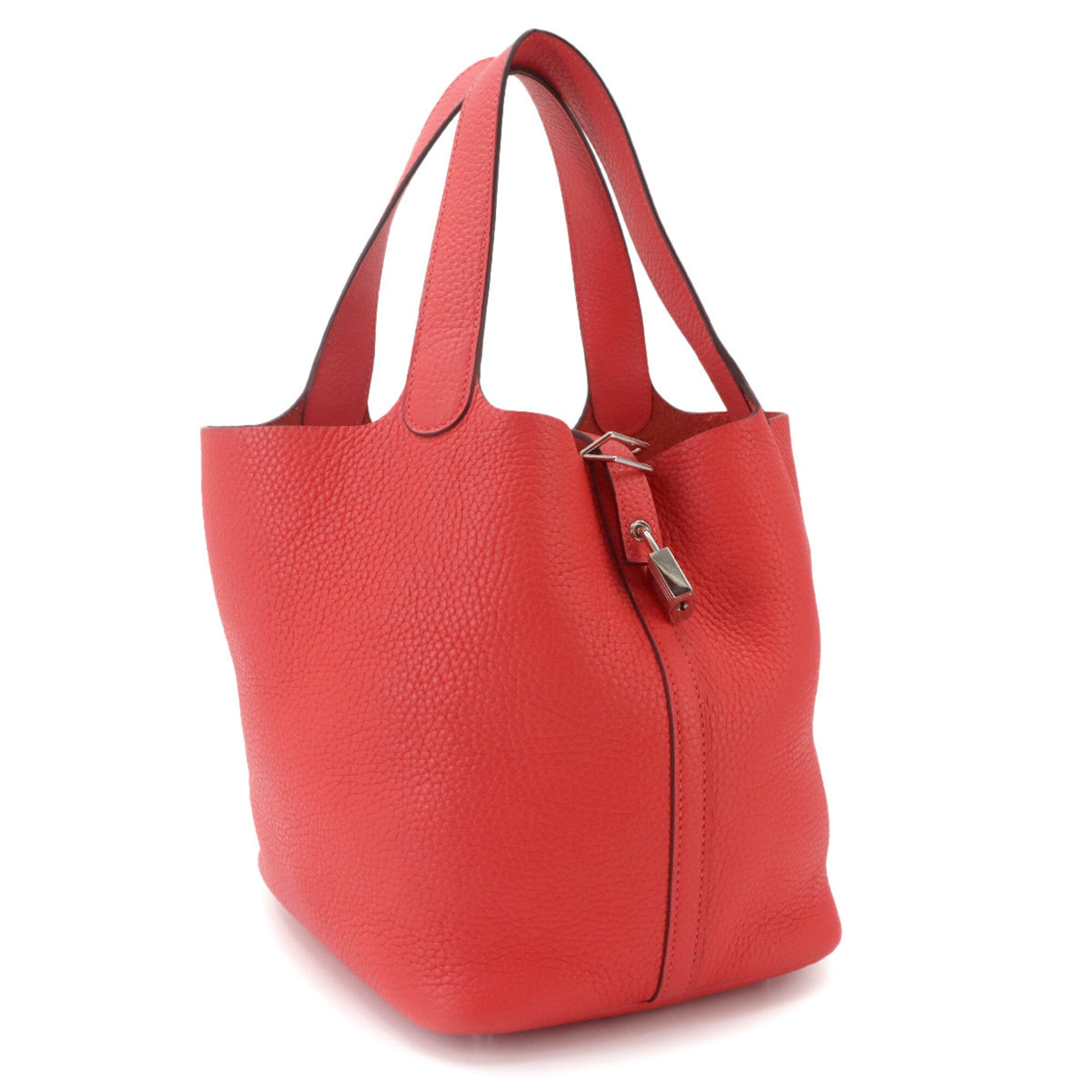 Hermes Pink Rose Jaipur Taurillon Clemence Leather Handbag (Pre-Owned)