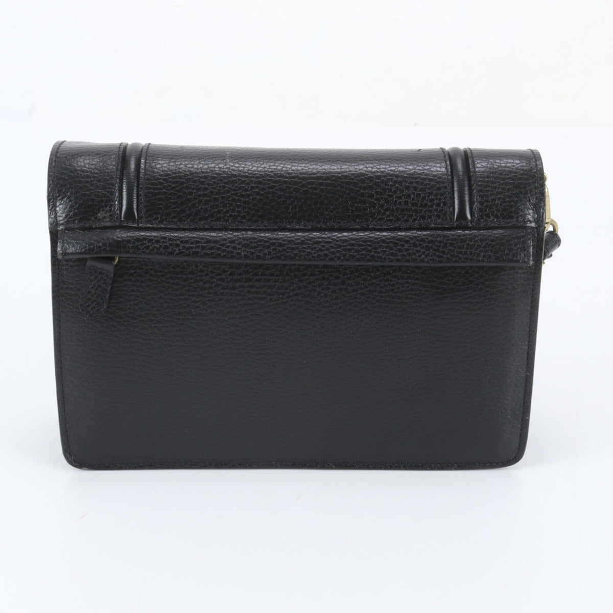 Bally Black Leather Clutch Bag Pouch (Pre-Owned)