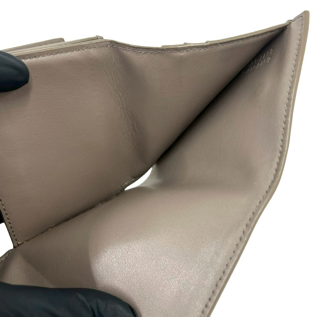 Celine Gray Leather Wallet (Tri-Fold) (Pre-Owned)