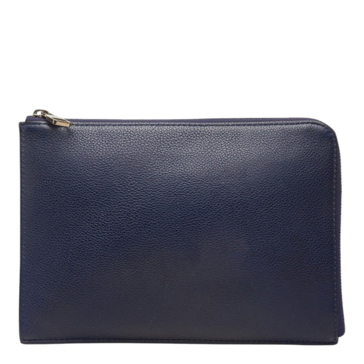 Louis Vuitton Navy Leather Clutch Bag Pouch (Pre-Owned)