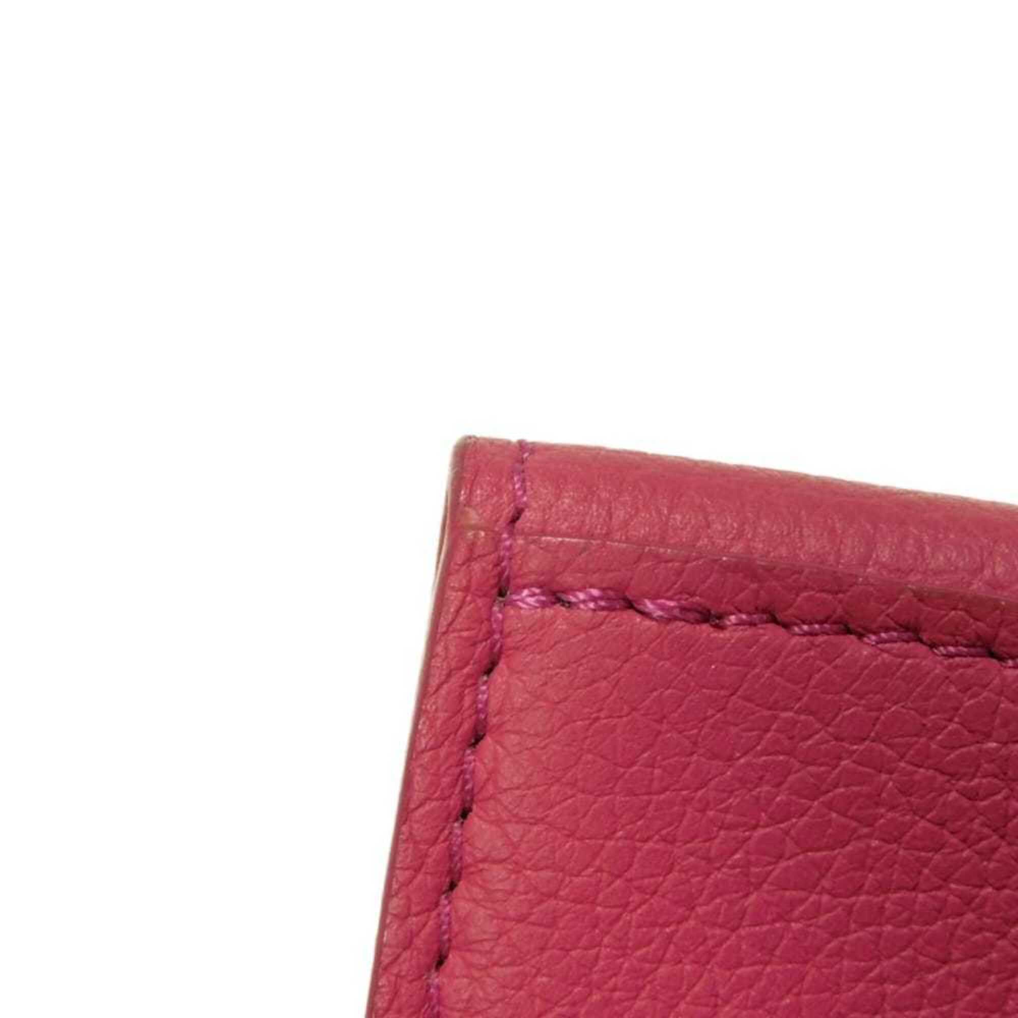 Louis Vuitton Pink Leather Wallet (Tri-Fold) (Pre-Owned)
