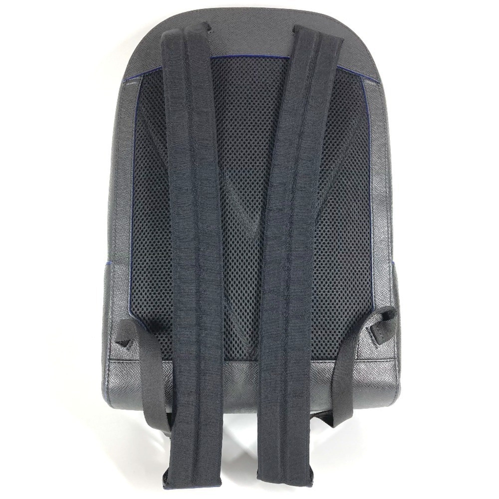 Louis Vuitton Ardoise Bicolor Black Blue Taiga Leather Backpack (Pre-Owned)