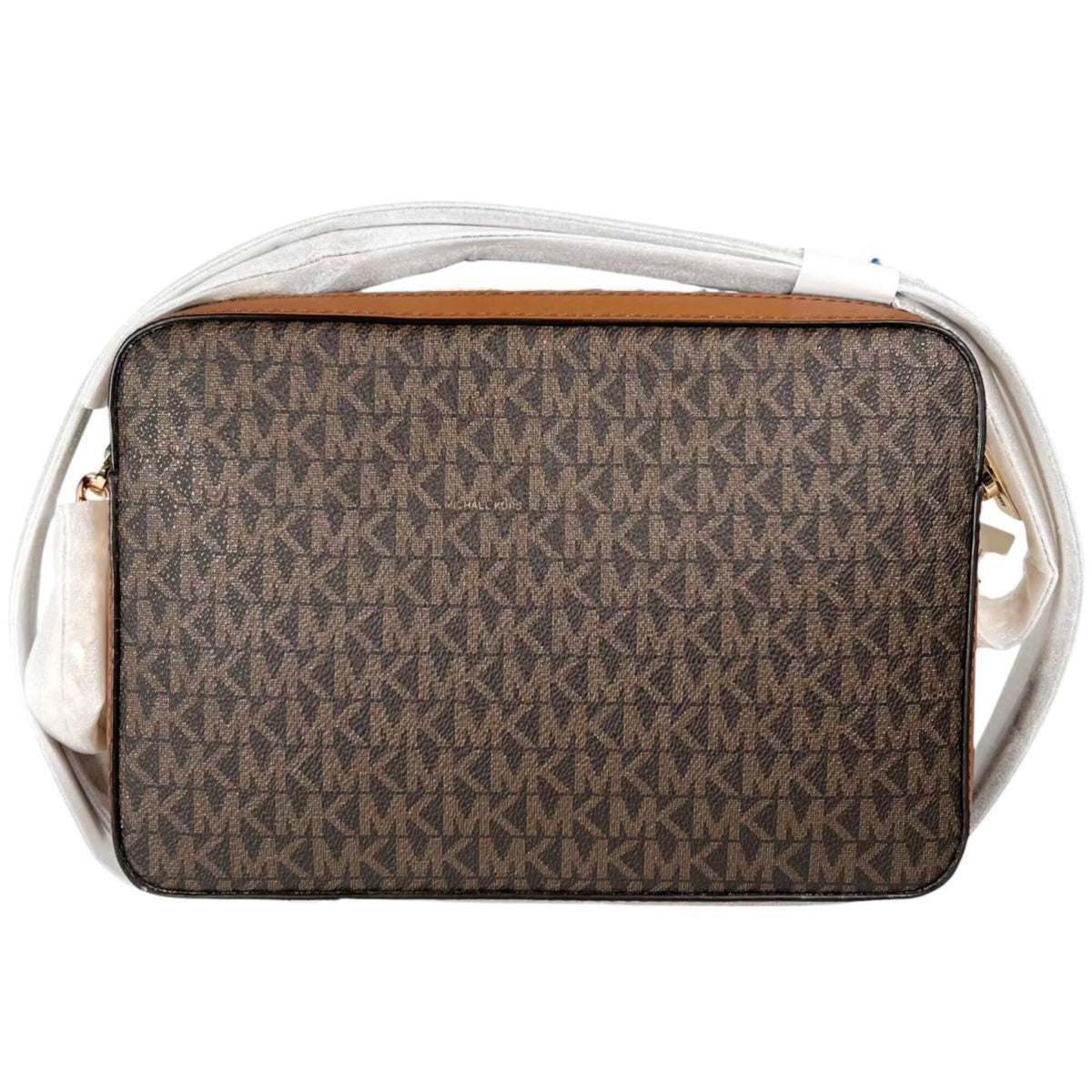Michael Kors Brown Leather Shoulder Bag Weekend Bag (Pre-Owned)