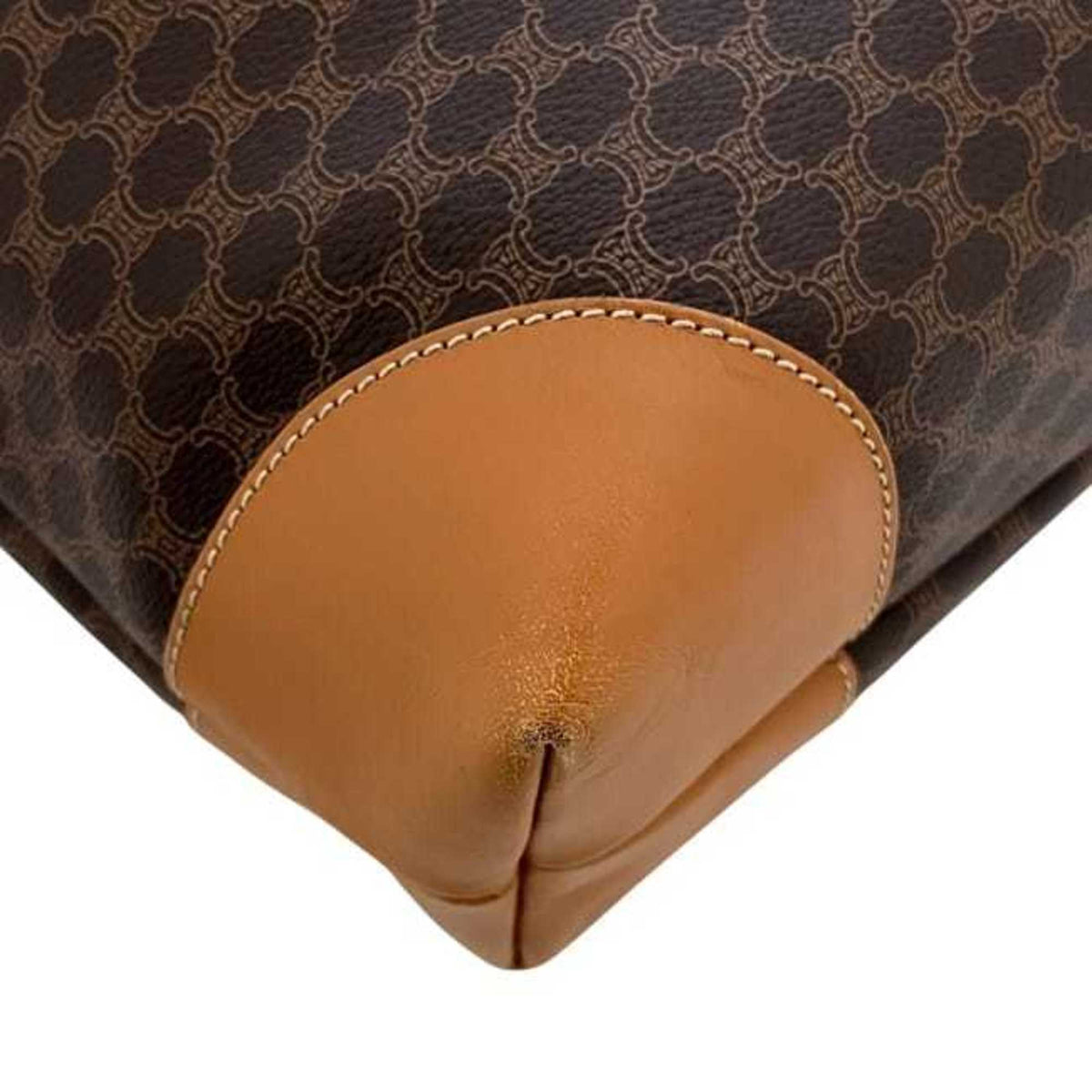 Celine Brown Pvc Leather Tote Bag (Pre-Owned)
