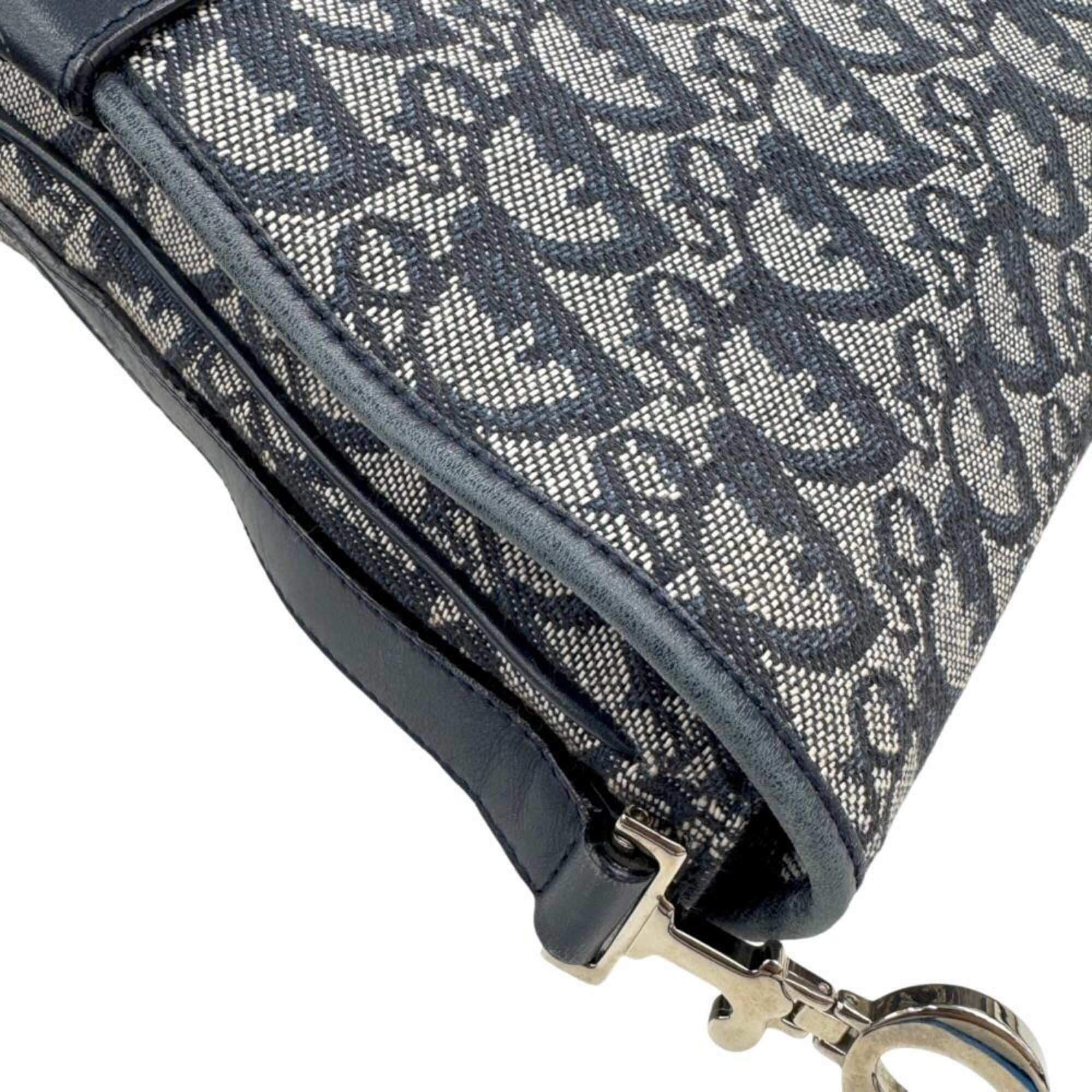 Christian Dior Blue Canvas Shoulder Bag (Pre-Owned)