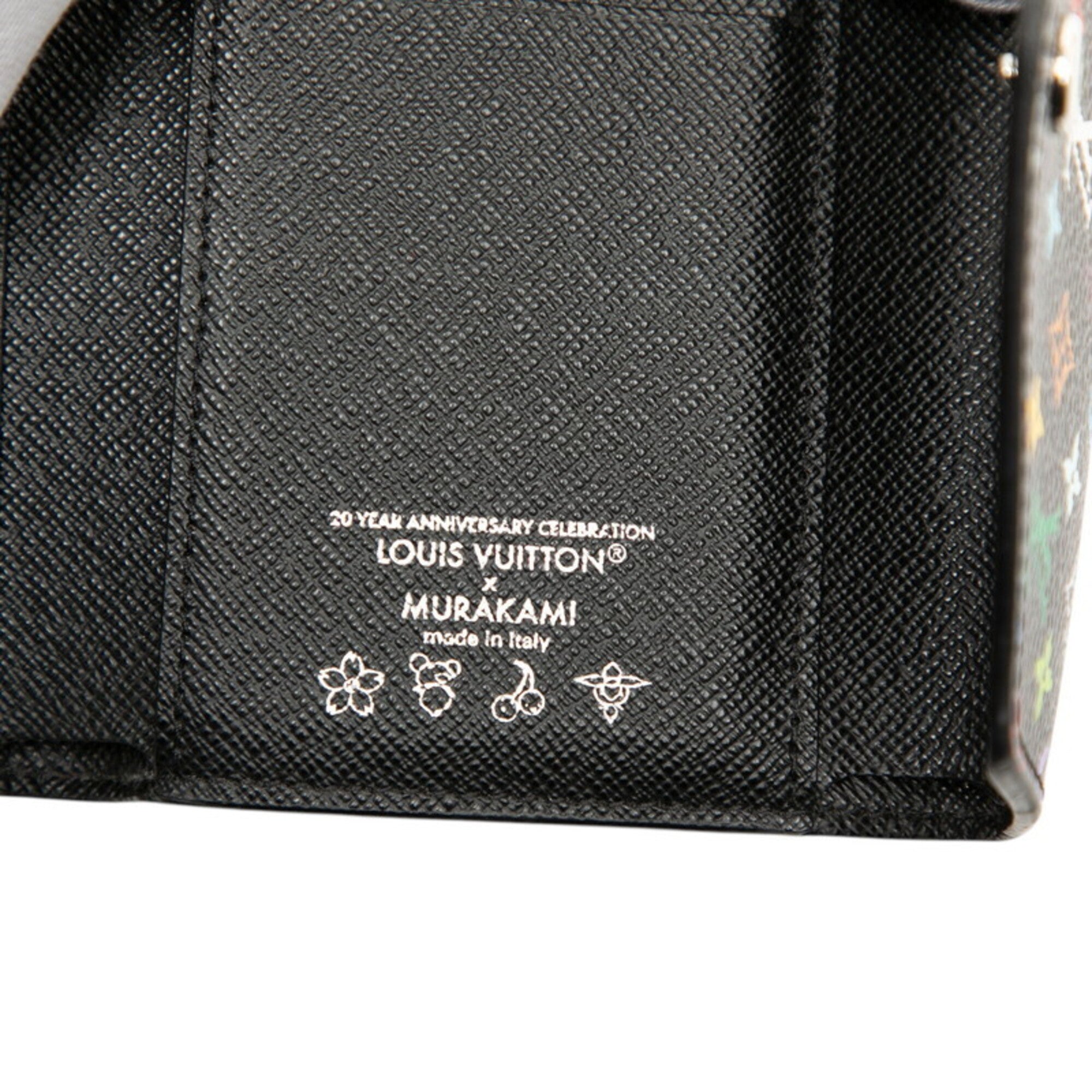 Louis Vuitton Black Pvc Wallet (Tri-Fold) (Pre-Owned)