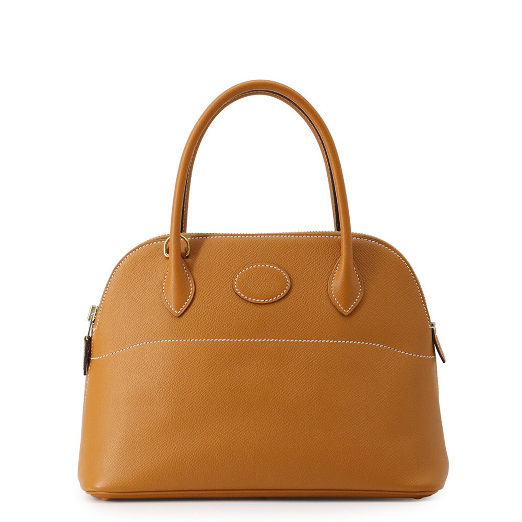 Hermes Gold Brown Epsom Leather Handbag Shoulder Bag (Pre-Owned)