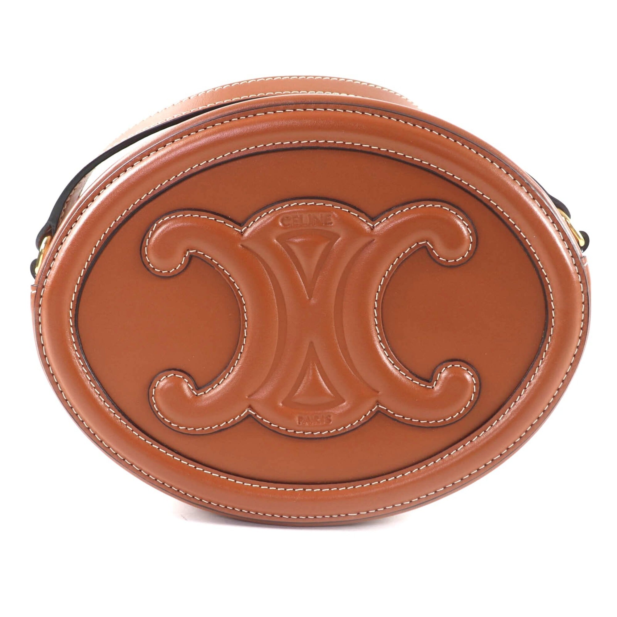 Celine Brown Leather Shoulder Bag (Pre-Owned)