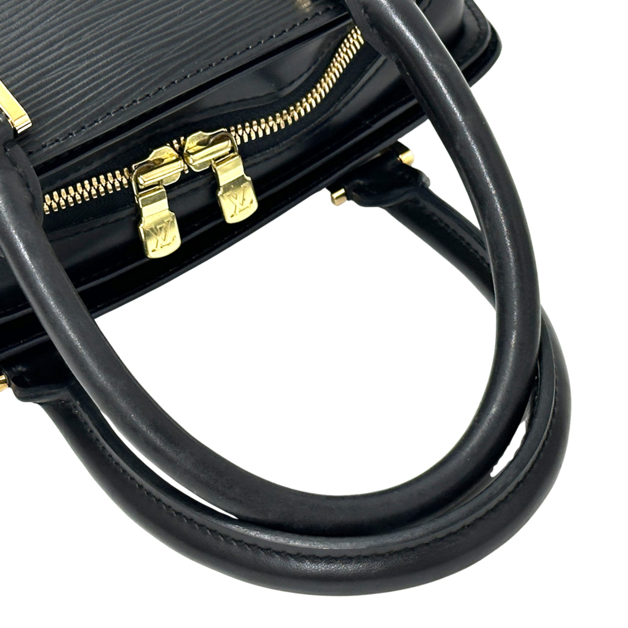 Louis Vuitton Black Noir Epi Leather Handbag (Pre-Owned)