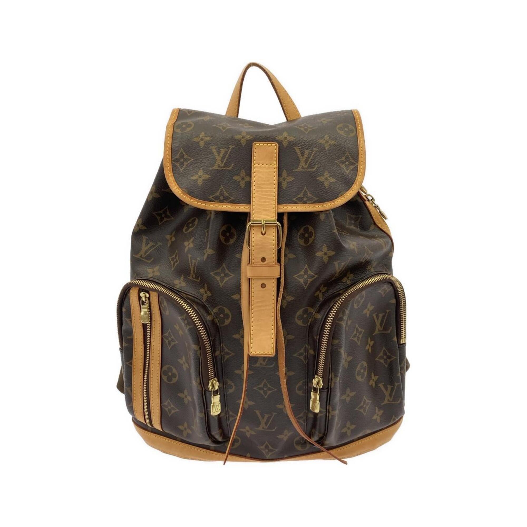Louis Vuitton Marron Coated Canvas Backpack (Pre-Owned)