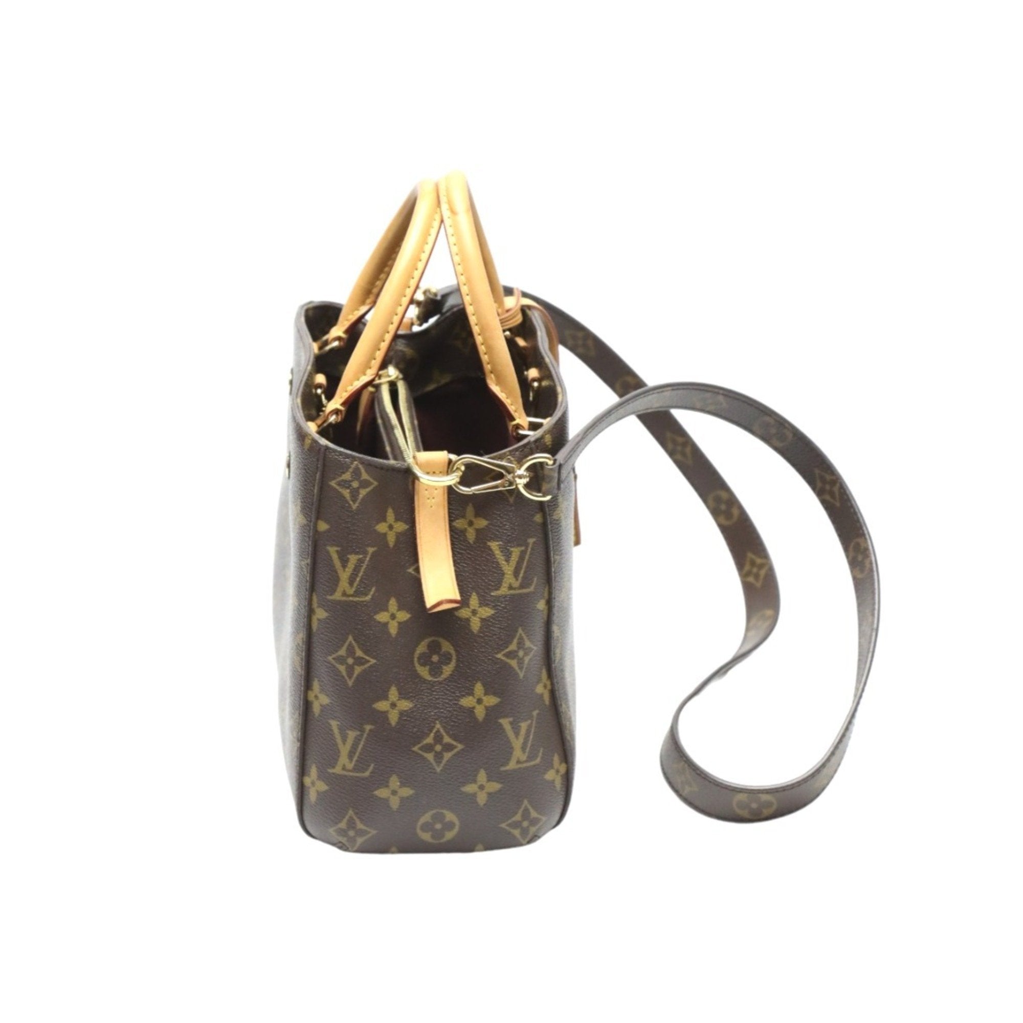 Louis Vuitton Brown Monogram Canvas Handbag Shoulder Bag (Pre-Owned)
