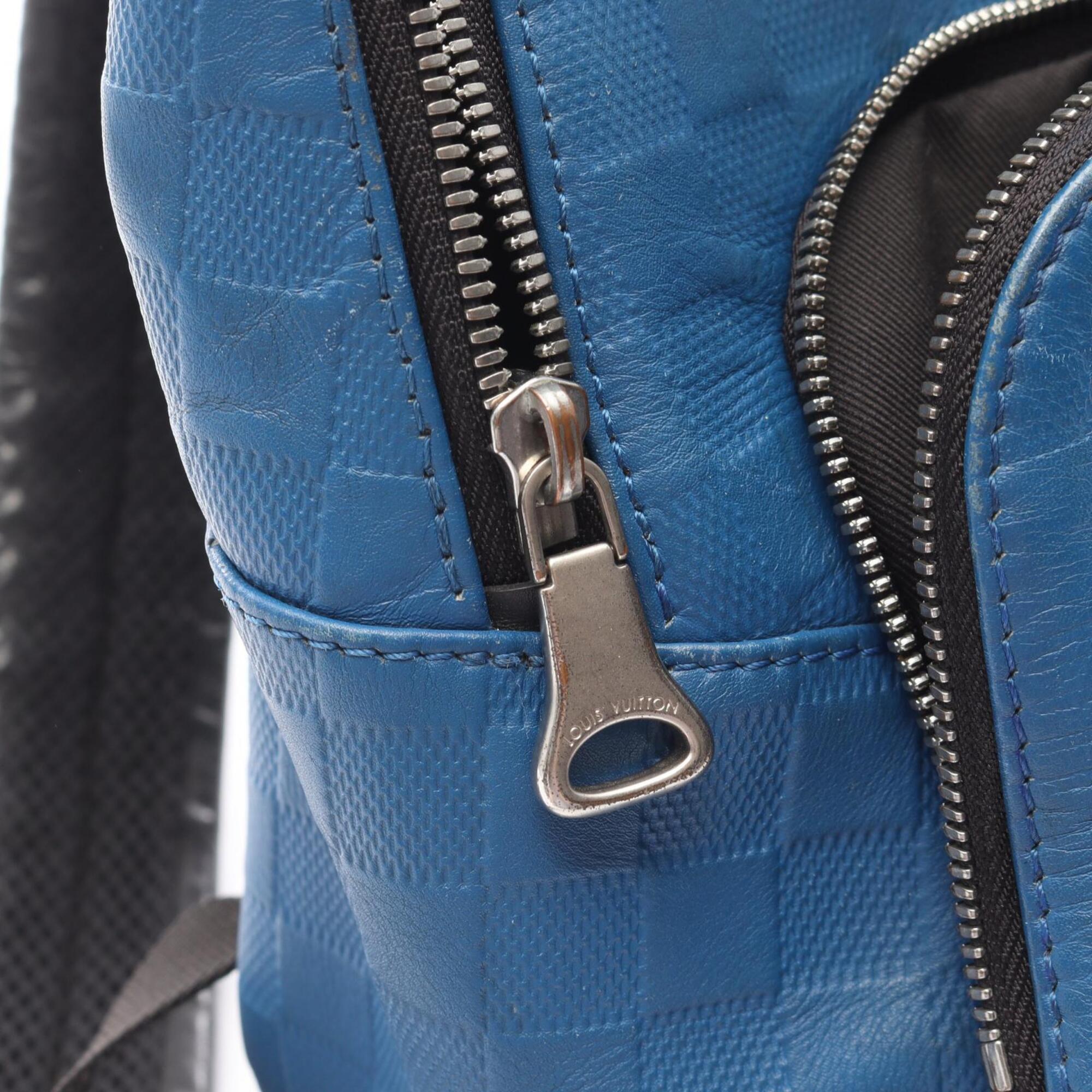 Louis Vuitton Black Blue Infini Damier Infini Backpack (Pre-Owned)