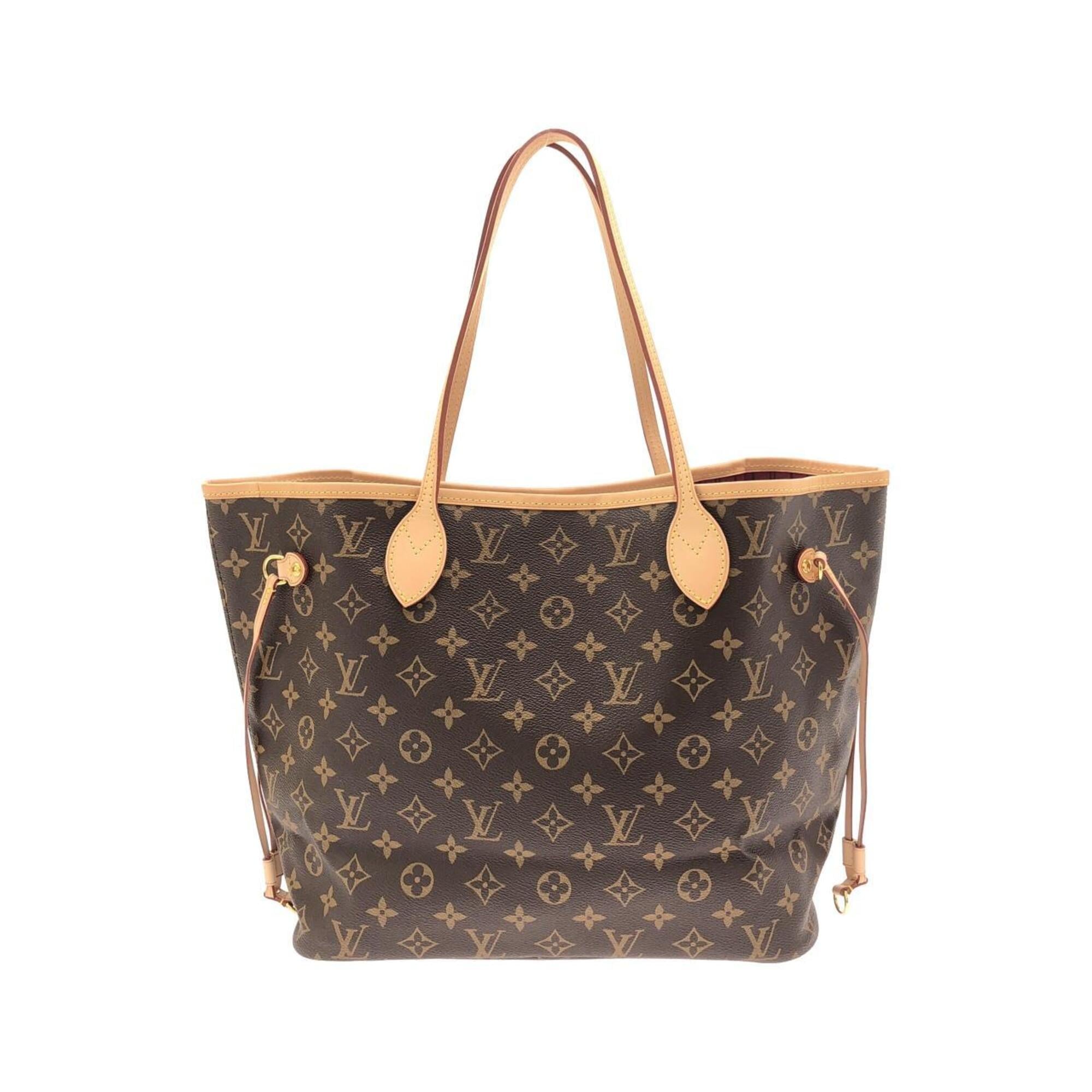 Louis Vuitton Fuchsia Marron Coated Canvas Handbag Pouch (Pre-Owned)