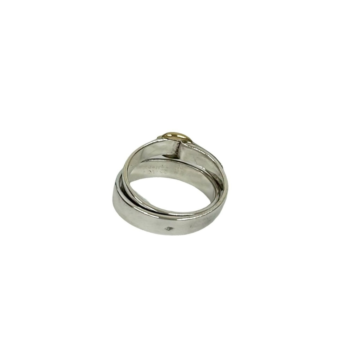 Hermes Gold Silver Gold (18K) Silver 925 Band Ring (Pre-Owned)