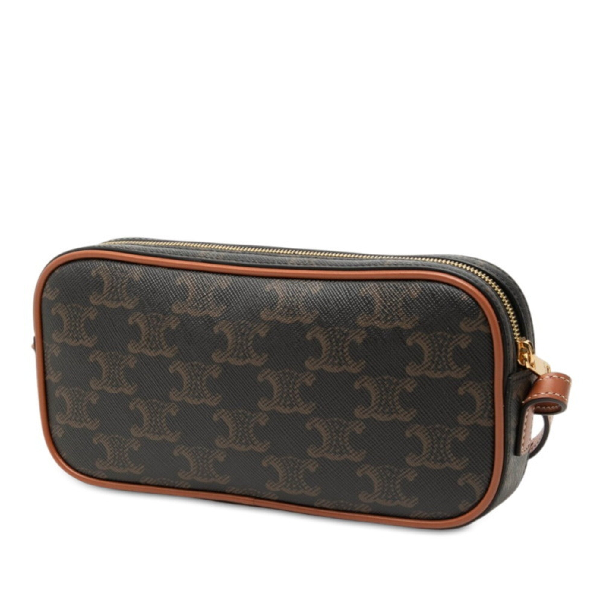 Celine Brown Pvc Leather Shoulder Bag (Pre-Owned)