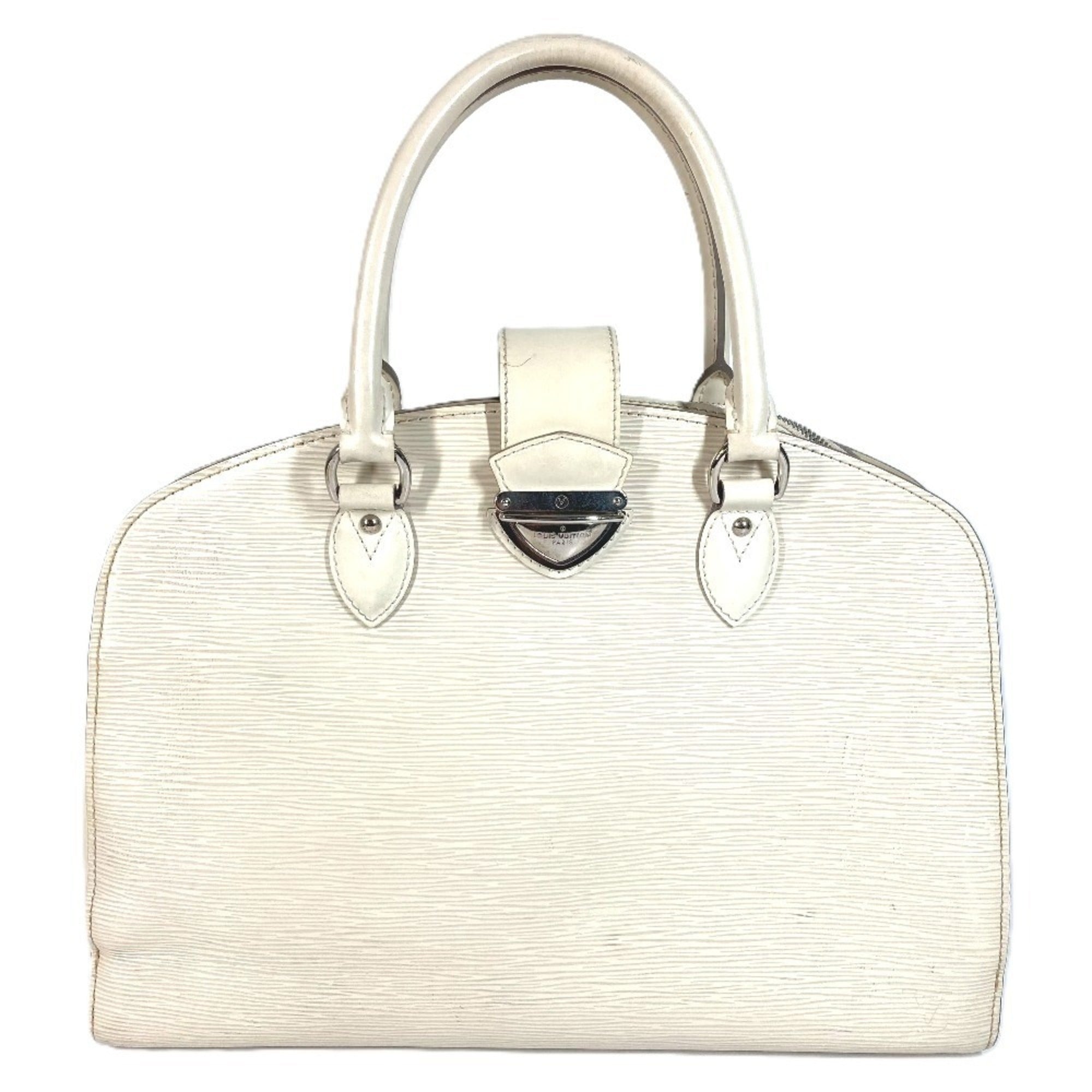 Louis Vuitton Lv Off White White Epi Leather Boston Bag Handbag Shoulder Bag (Pre-Owned)